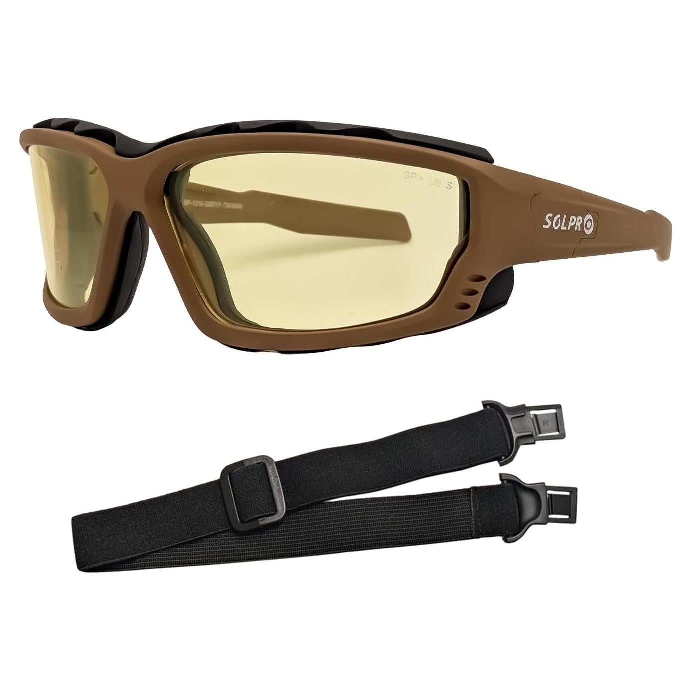 Gafas de sol de seguridad SOLPRO con lente amarilla antiempañante