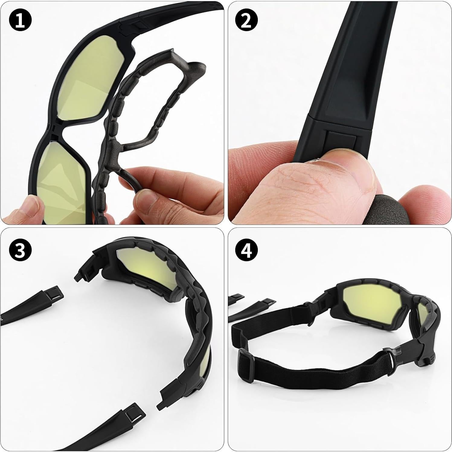 Gafas de sol de seguridad SOLPRO con lente amarilla antiempañante