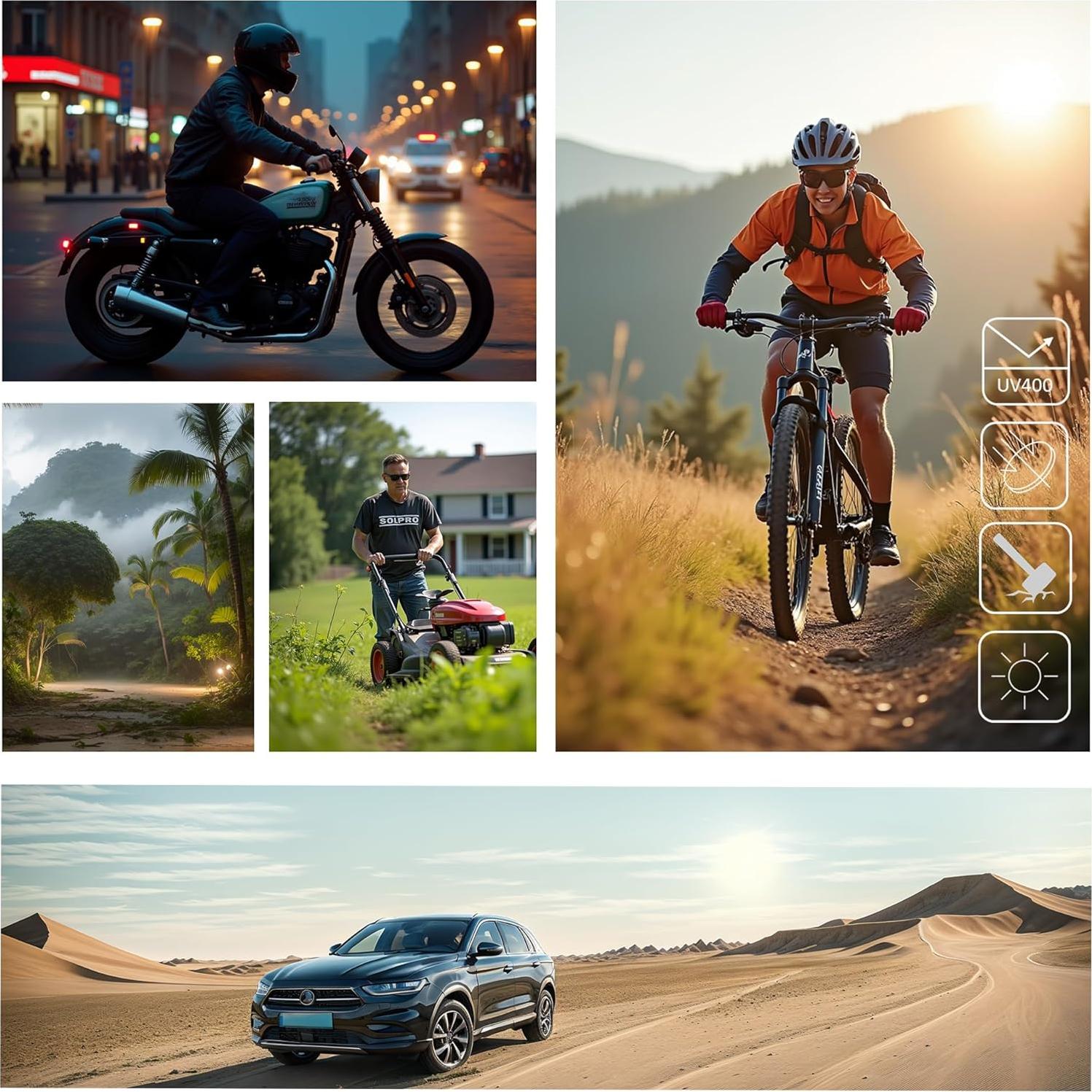 Gafas de sol de seguridad SOLPRO con lente amarilla antiempañante