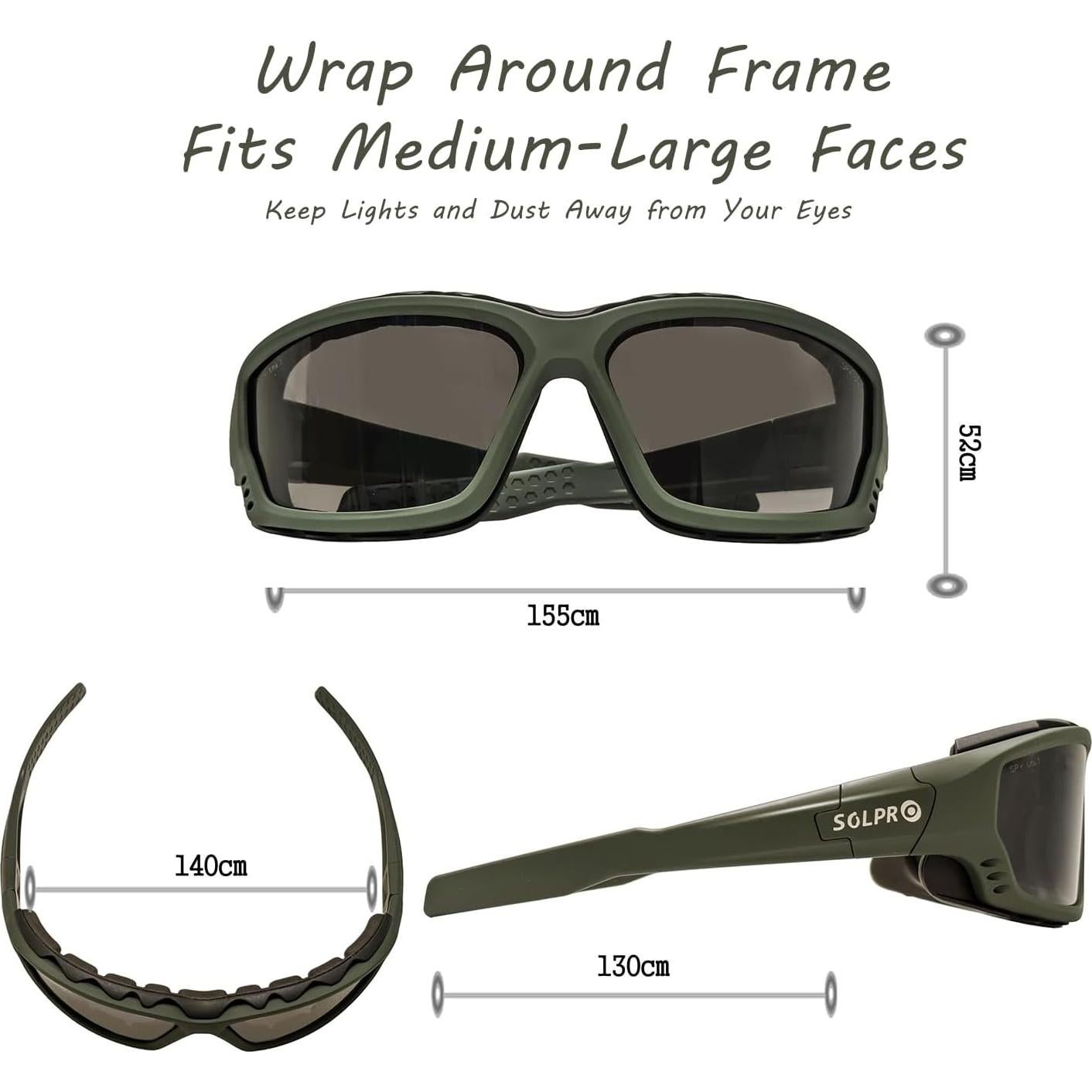 Gafas de sol de seguridad SOLPRO con lente antiempañante