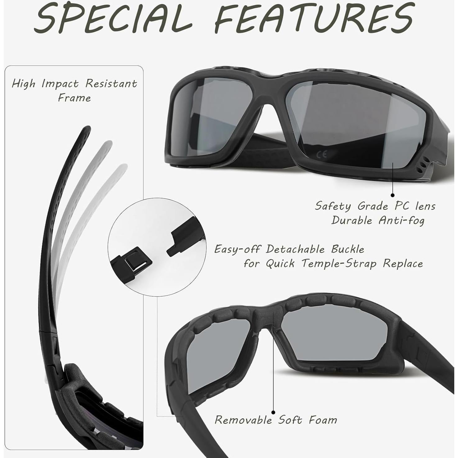 Gafas de sol de seguridad SOLPRO con lente antiempañante