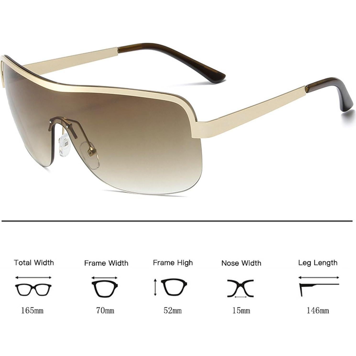 Gafas de Sol Vintage Unisex Laureles Cuadradas UV400