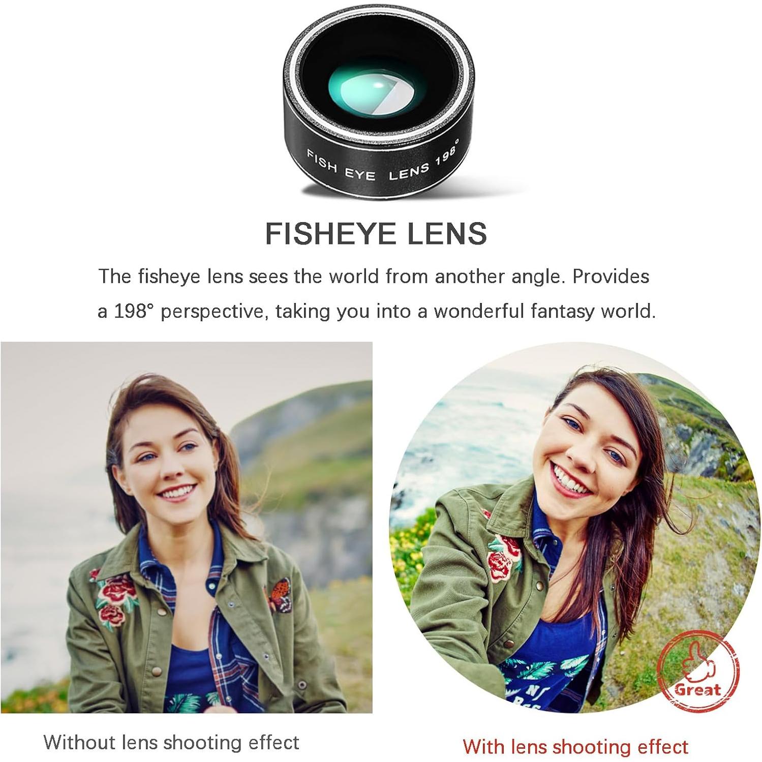 Kit de Lentes para Cámara de Teléfono BNIFI 4 en 1 Telefoto 28X