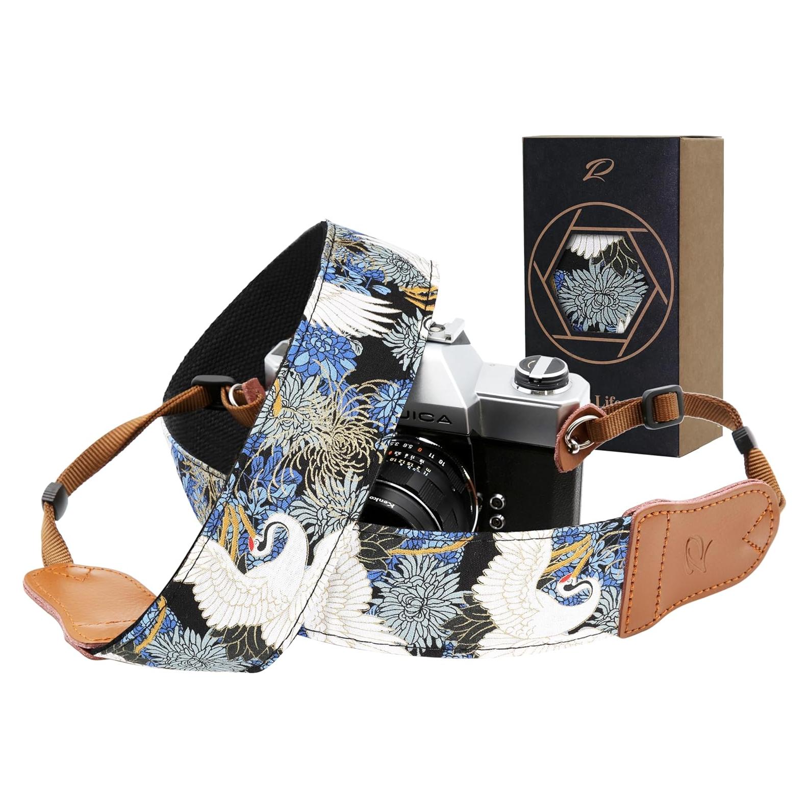 Correa de cámara Padwa Lifestyle Grulla Azul 2" Ajustable