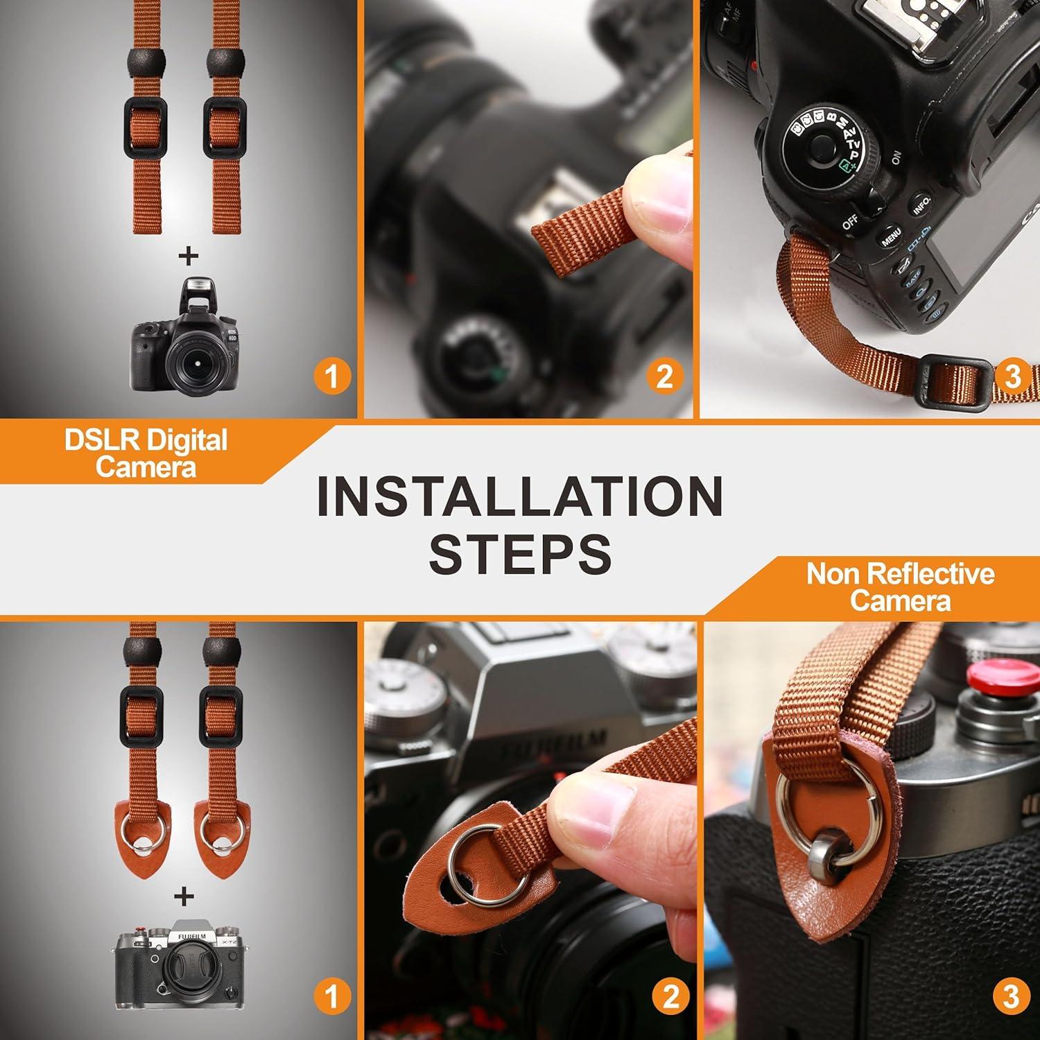 Correa de cámara Padwa Lifestyle Grulla Azul 2" Ajustable