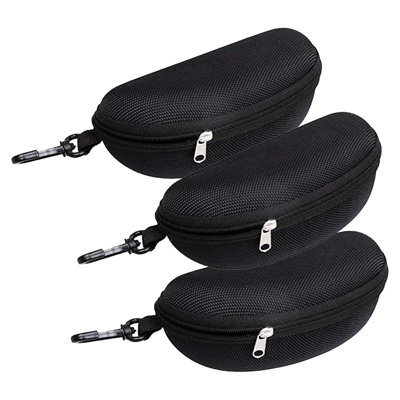 Estuche Duro Impermeable para Gafas de Sol Negro 17x7.5cm