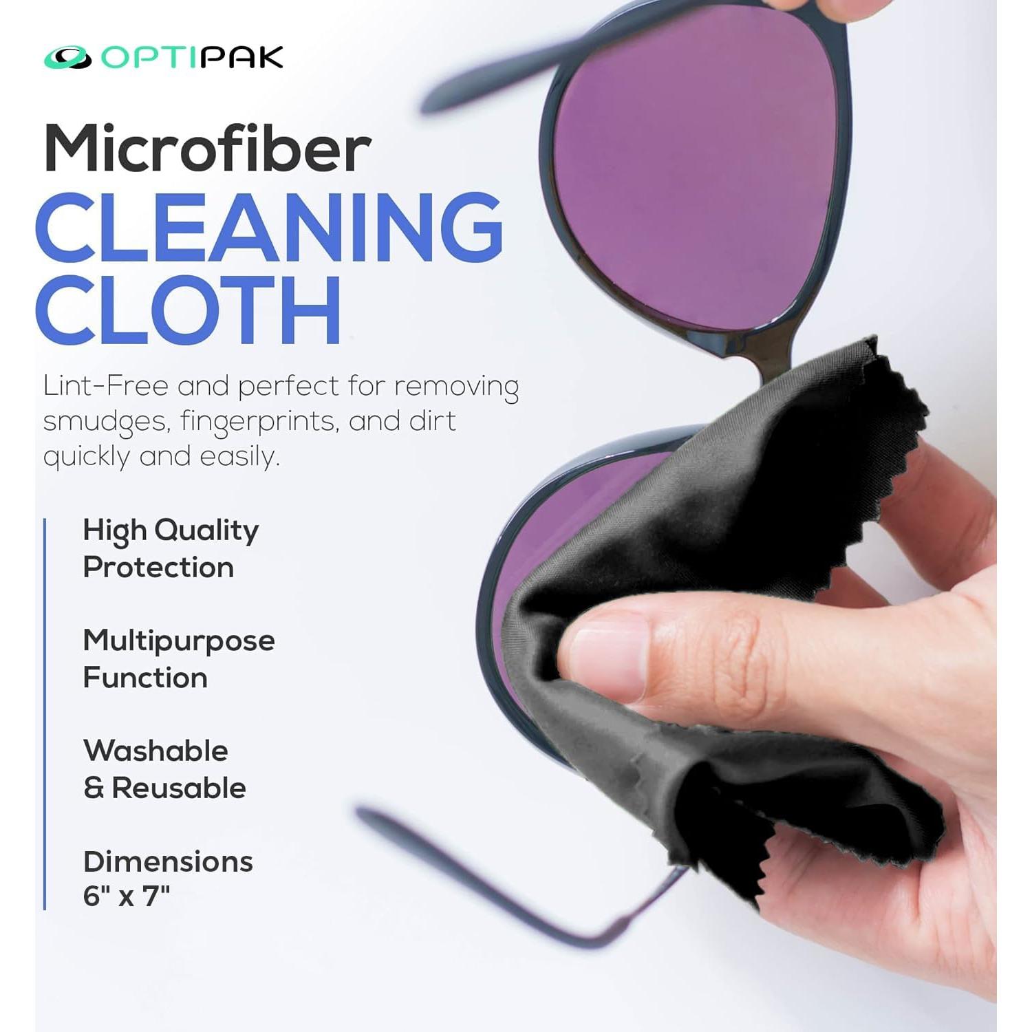 Kit de Limpieza de Lentes OPTIPAK - 2x59ml Spray + Paños