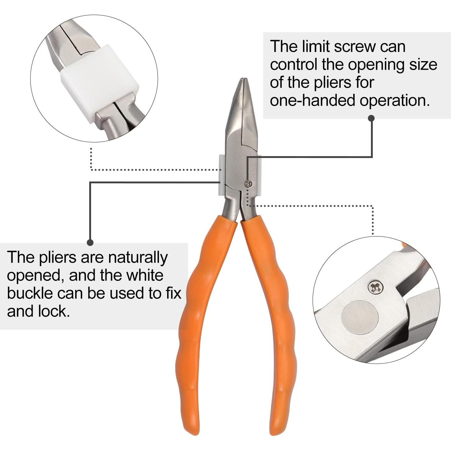 Alicate de Punta Curva LEONTOOL 15.24 cm con Destornillador