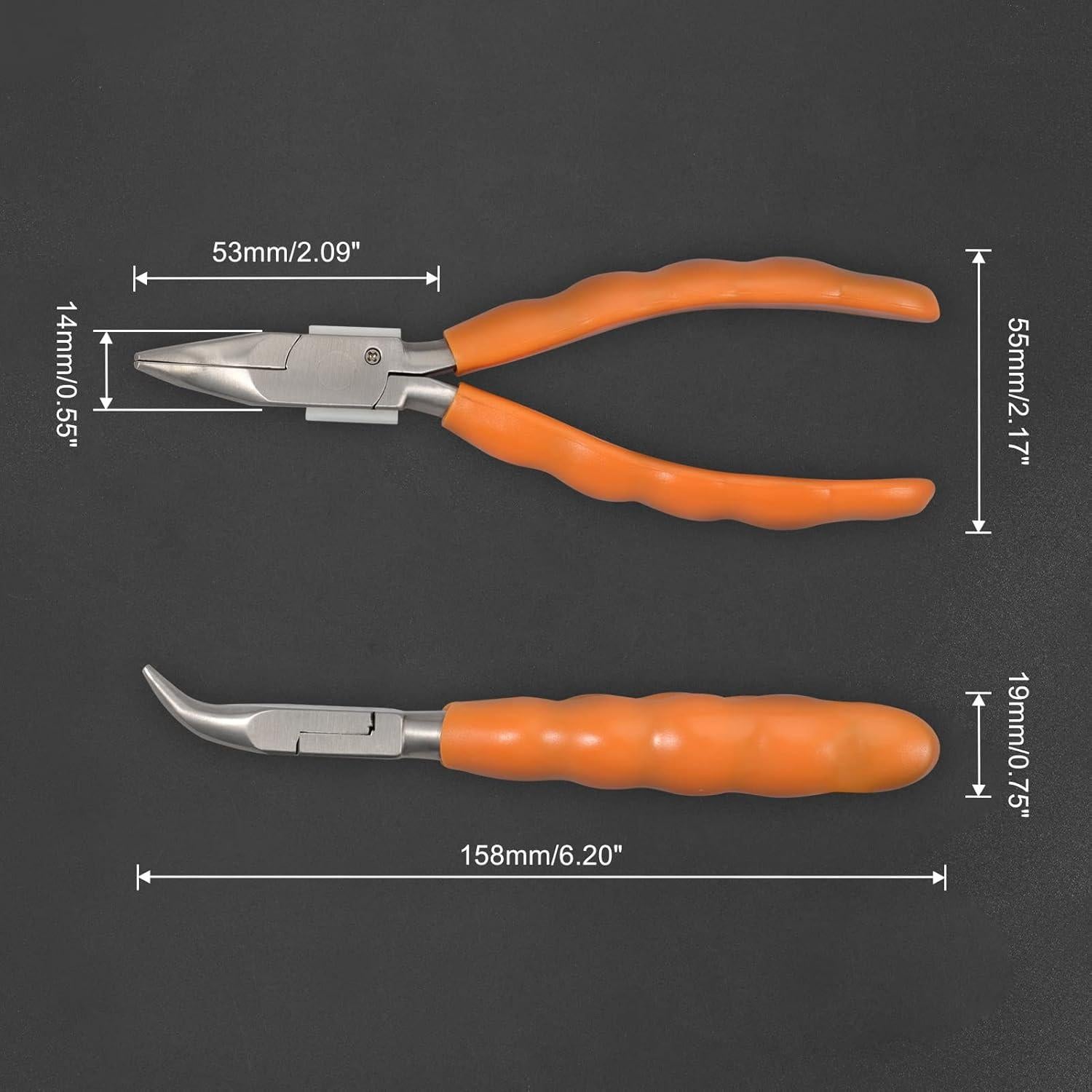 Alicate de Punta Curva LEONTOOL 15.24 cm con Destornillador