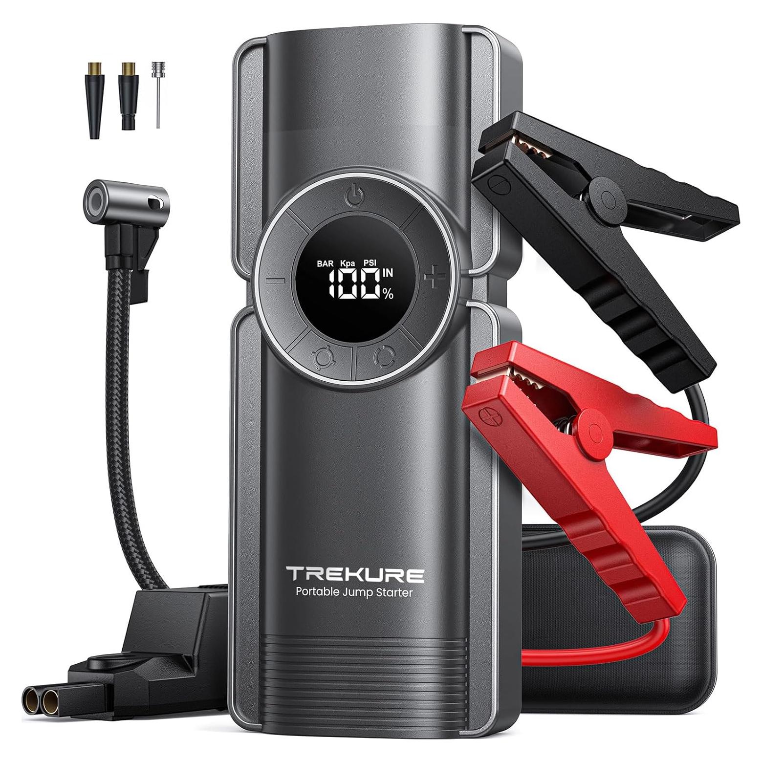 Arrancador de batería TREKURE Beta 4000A con compresor 150PSI