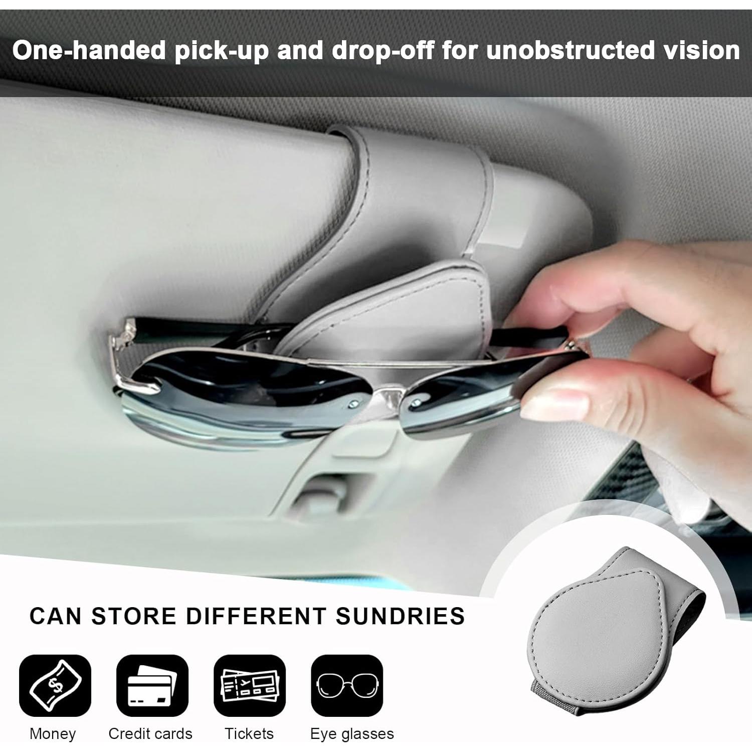 Soporte de Gafas de Sol Sylvil 2 PCS Magnético Gris