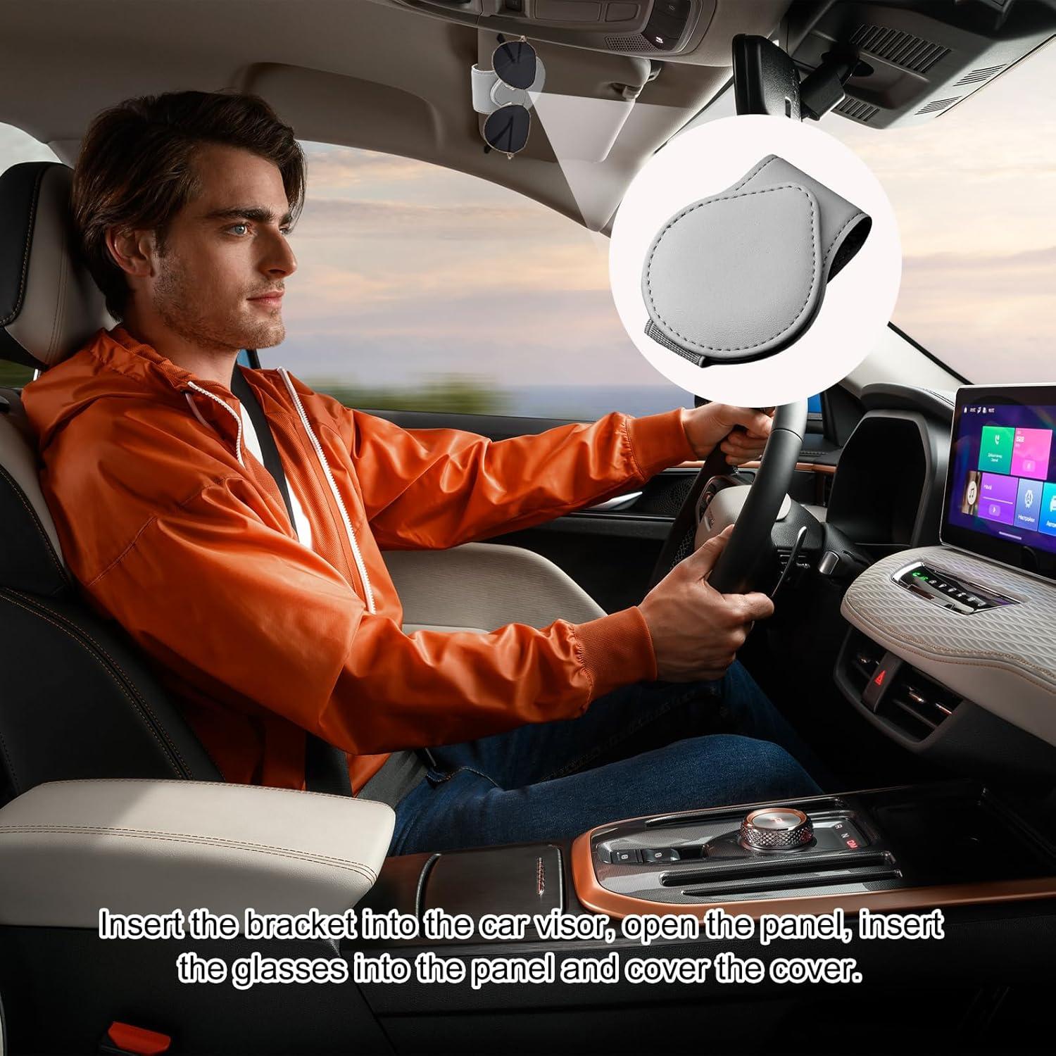 Soporte de Gafas de Sol Sylvil 2 PCS Magnético Gris