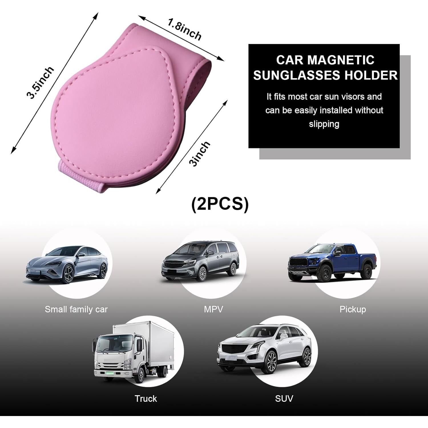 Soporte de Gafas de Sol Sylvil Rosa 2 PCS Magnético