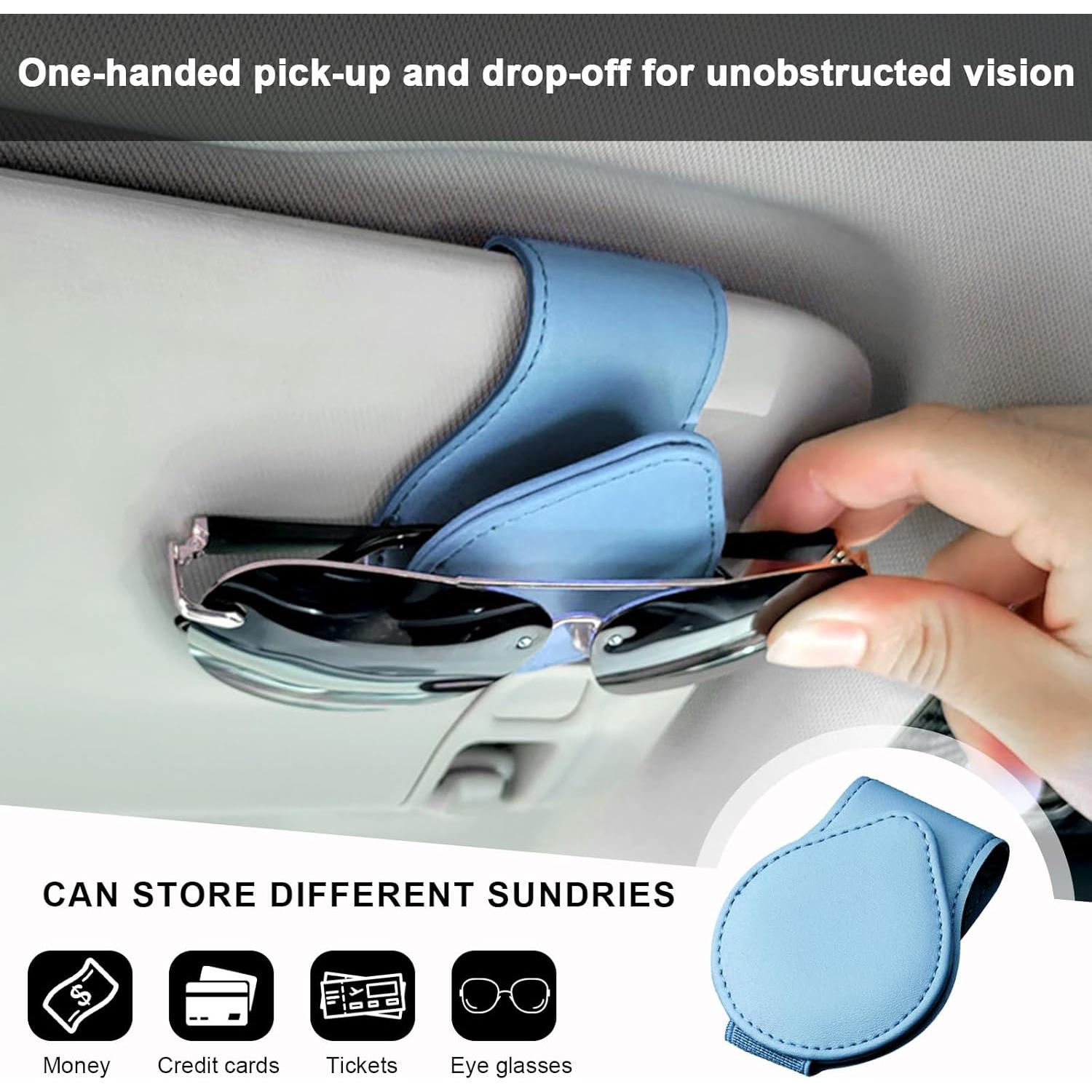 Soporte de Gafas Sylvil 2 PCS Magnético para Coche Azul