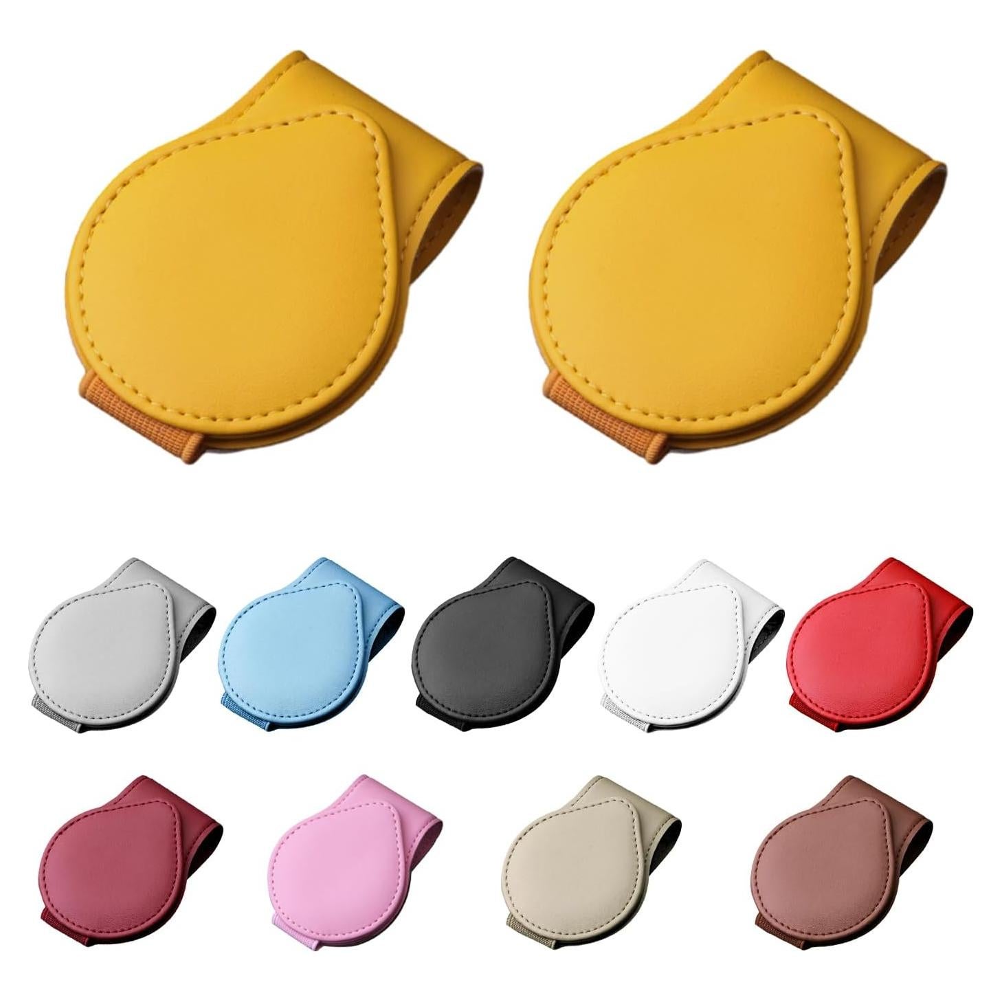 Soporte de Gafas de Sol Sylvil 2 PCS Magnético Amarillo