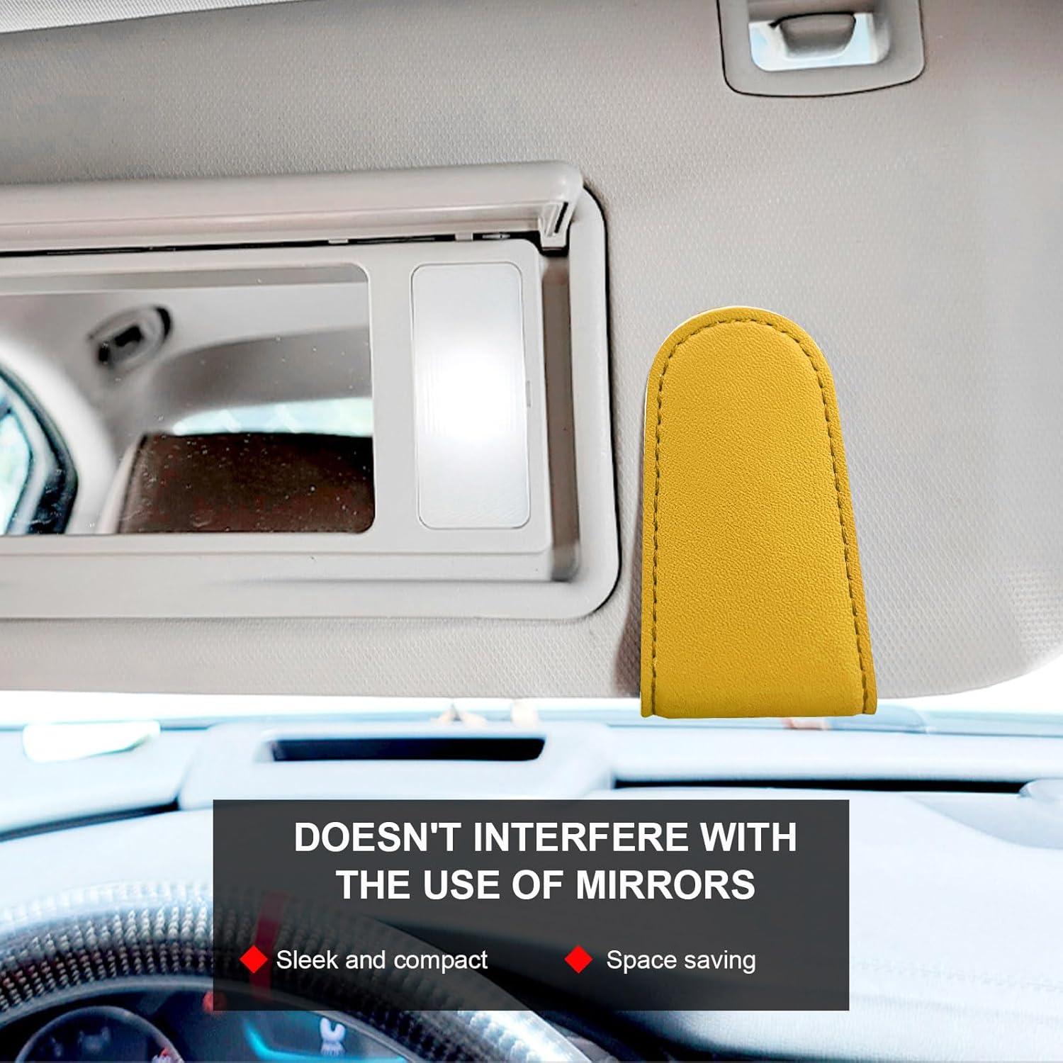 Soporte de Gafas de Sol Sylvil 2 PCS Magnético Amarillo