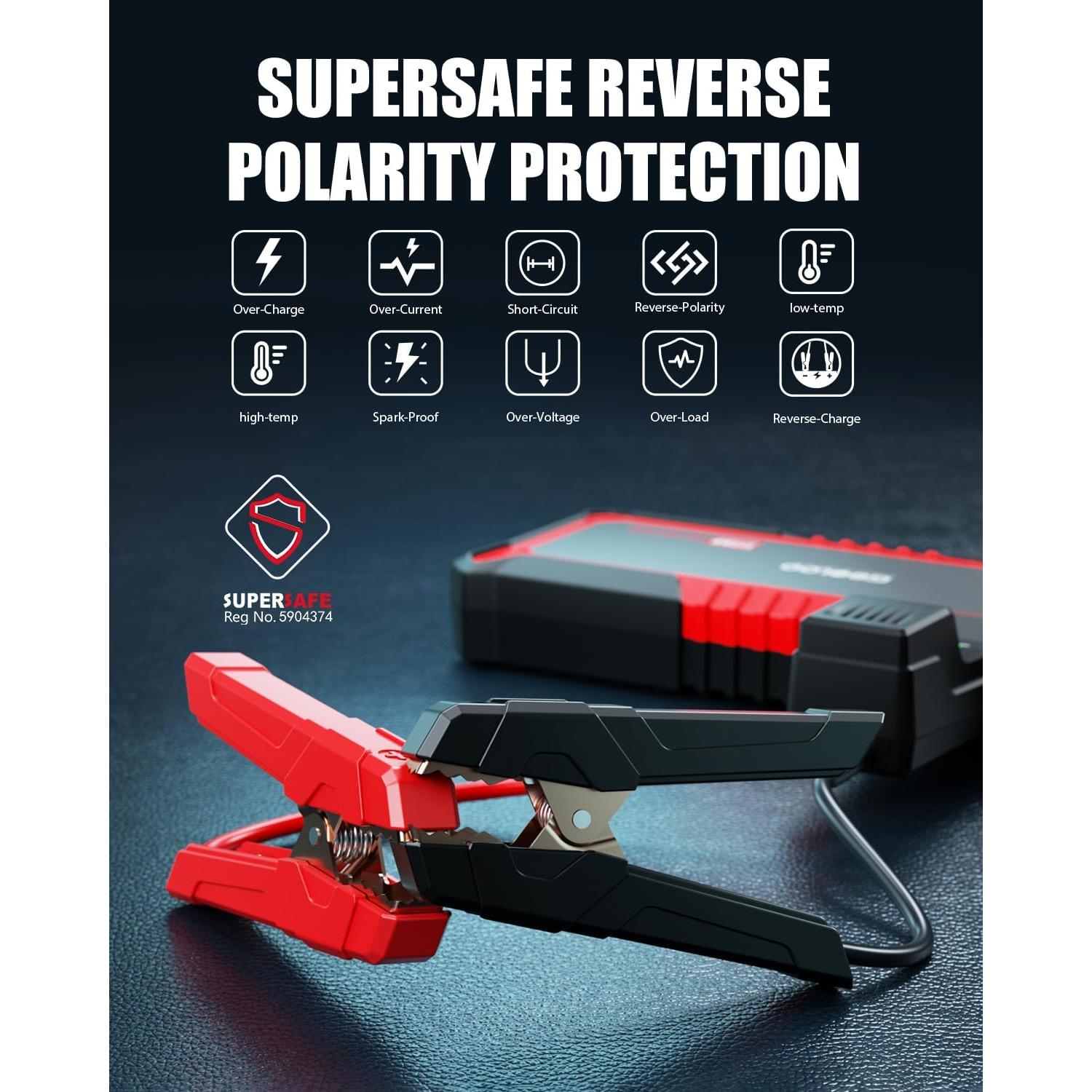 GOOLOO Arrancador de Salto 3000A 12V para Automóviles