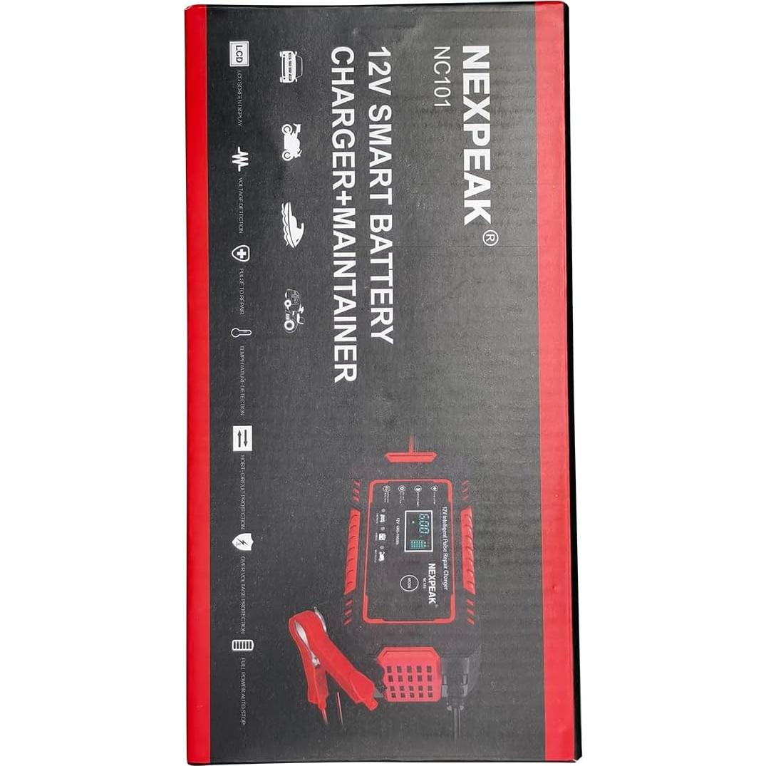 Cargador de Batería NEXPEAK NC101 12V 6A Mantenedor