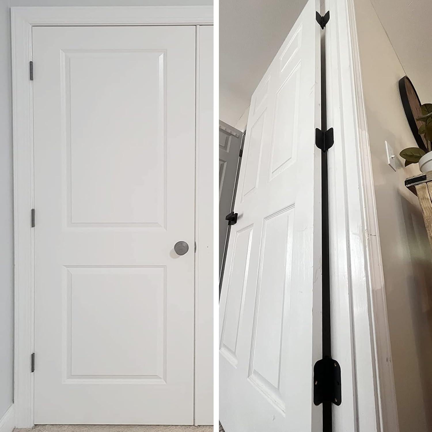 Paquete de 30 bisagras de puerta negras mate 8.89 cm TDCHINGES