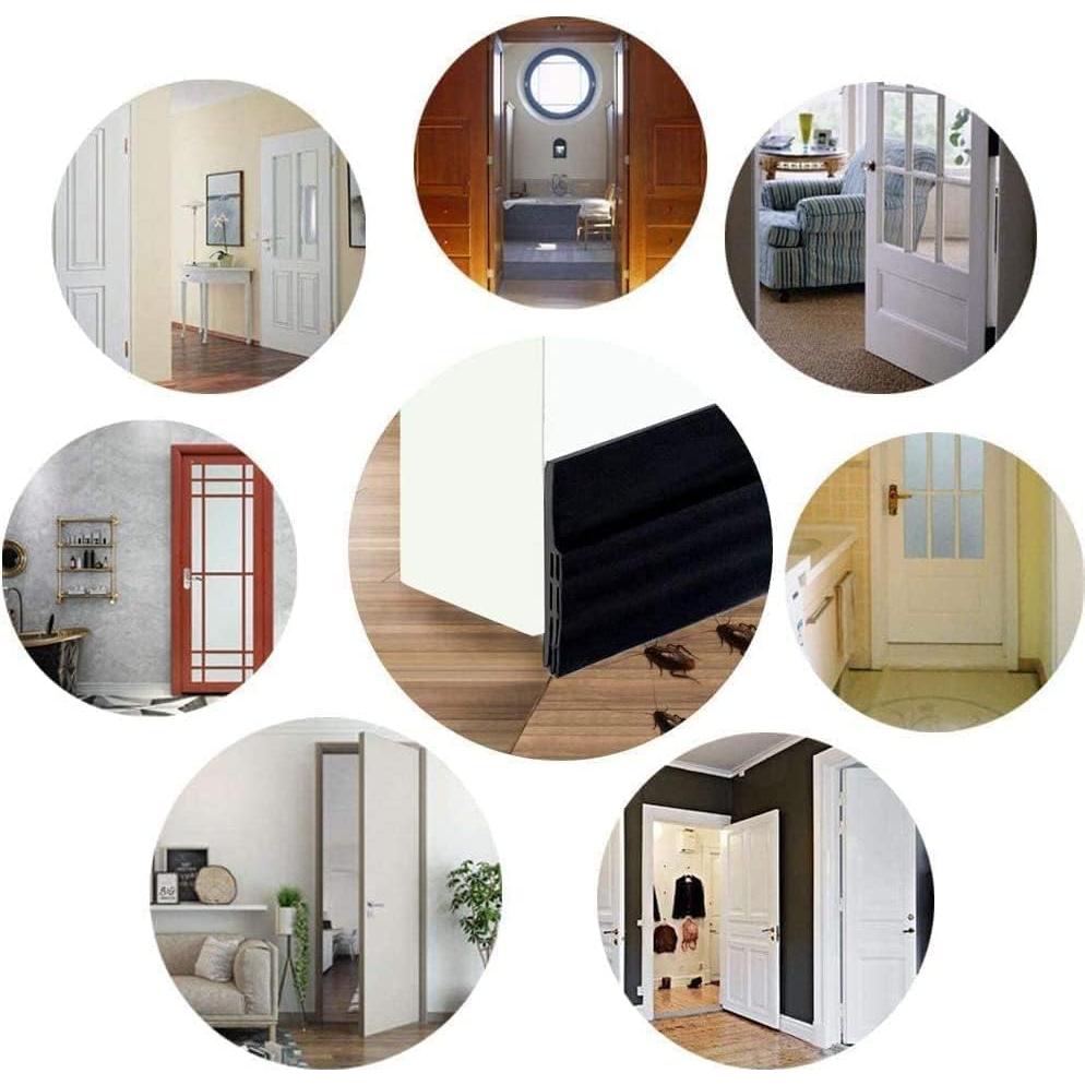 2PC Tapón de Draft de Silicona para Puerta 99 cm Aislamiento Acústico