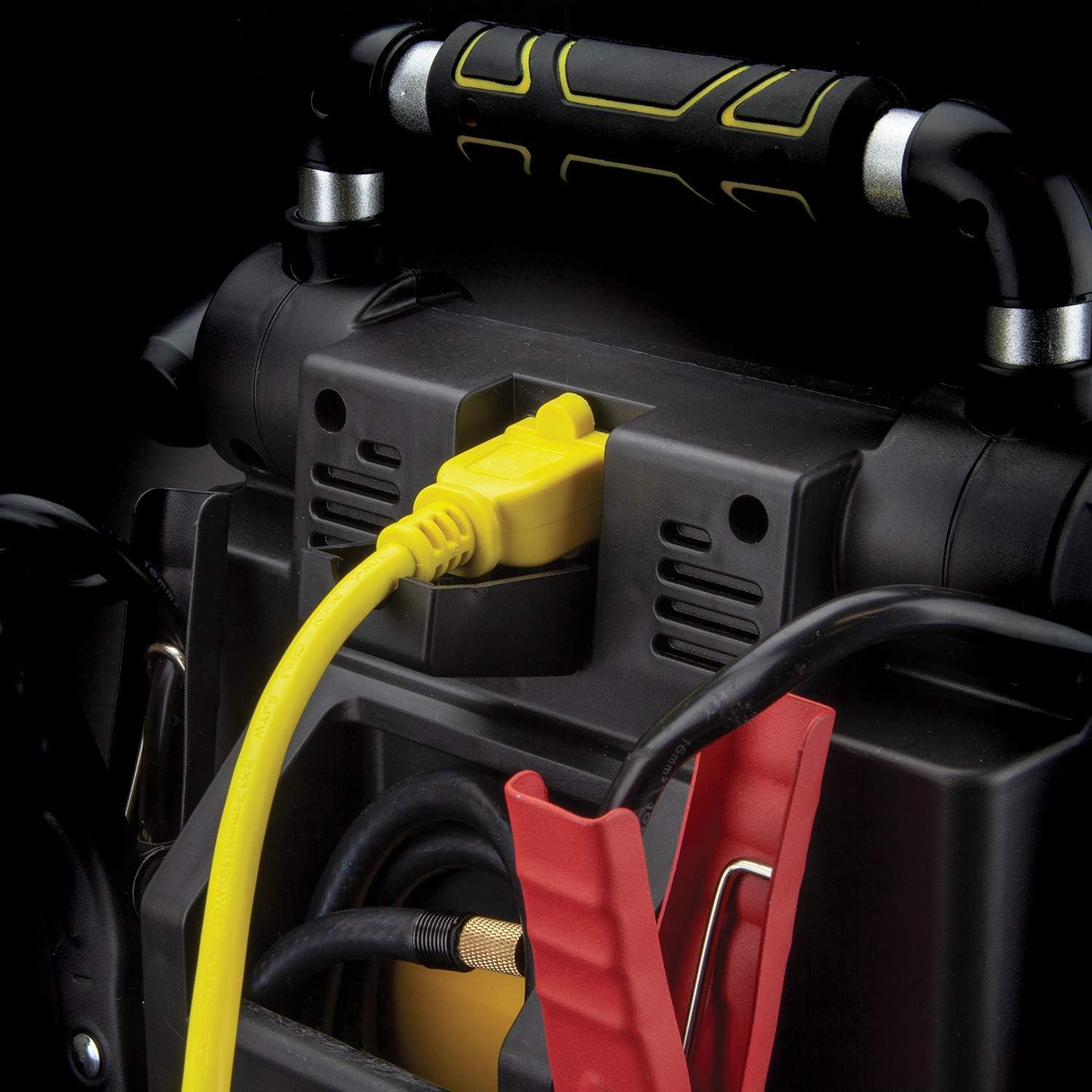 Arrancador STANLEY J5C09D 1200A Pico + Compresor 120 PSI