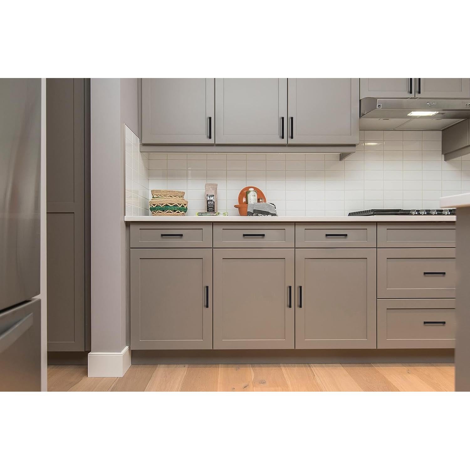 Tiradores de Cajón Ravinte 30 Pack 76mm Negro Mate