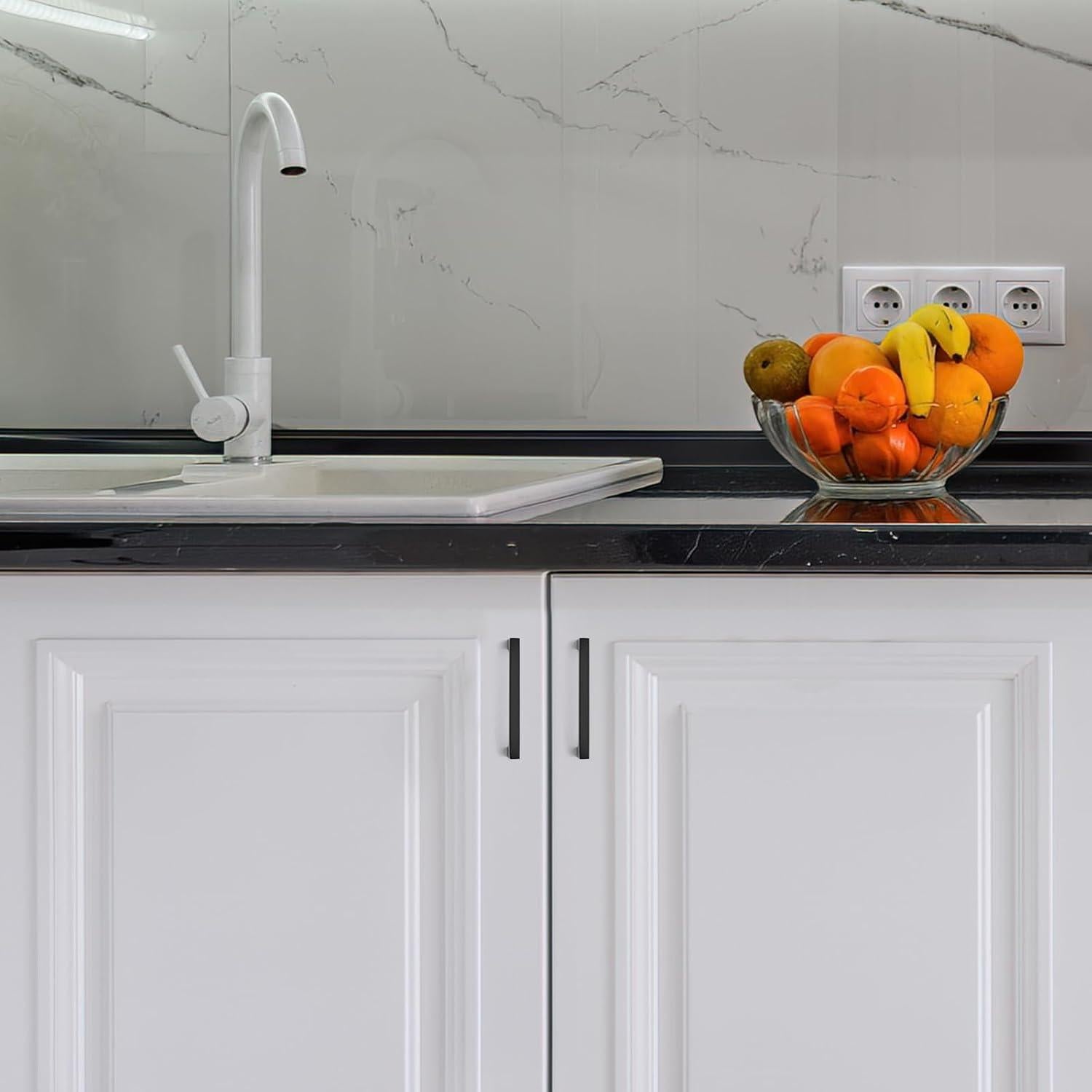 Tiradores de Cocina Ravinte 30 Unidades 13.97 cm Negro Mate