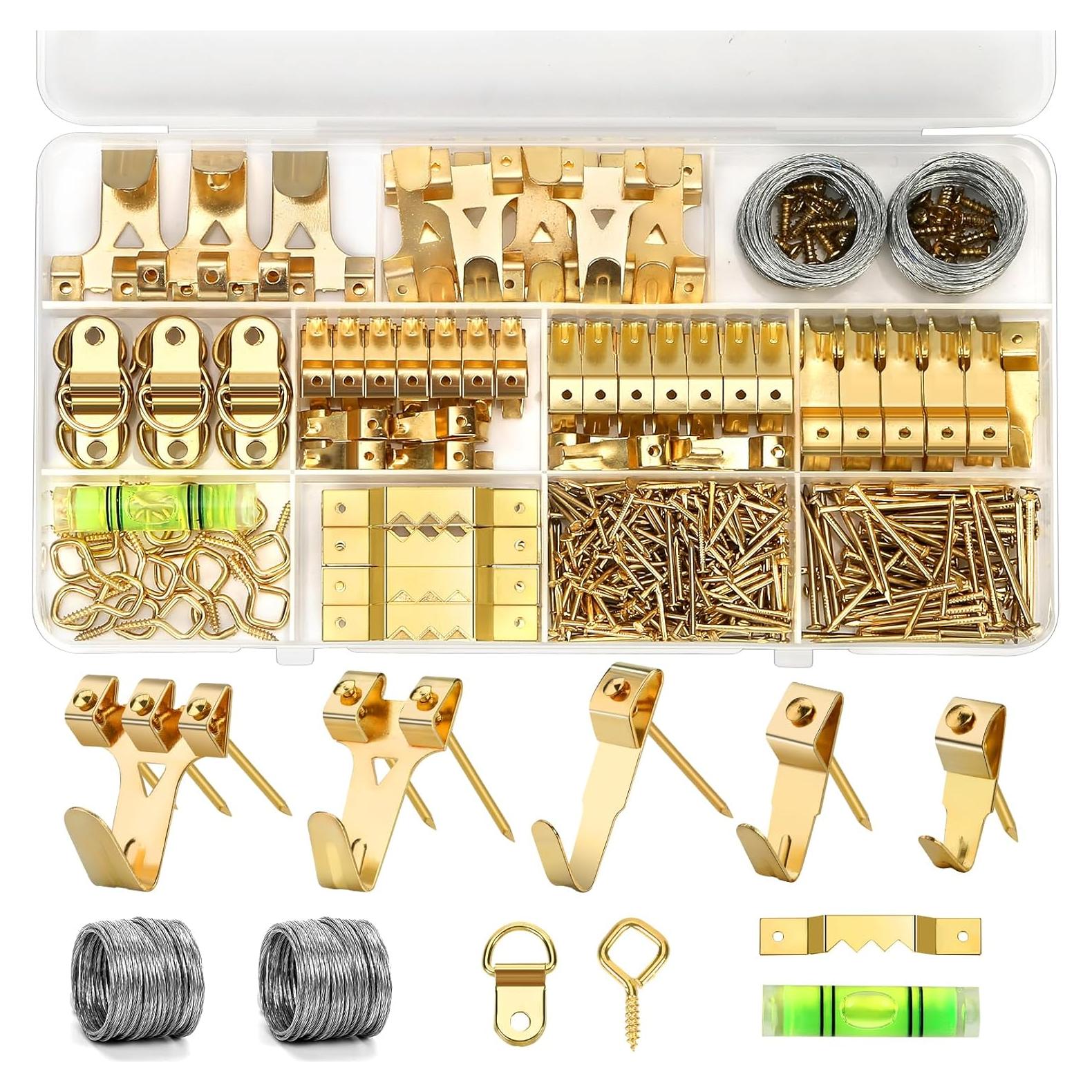 Kit de Colgado de Imágenes Lmutexyi 322 Piezas con Ganchos y Clavos