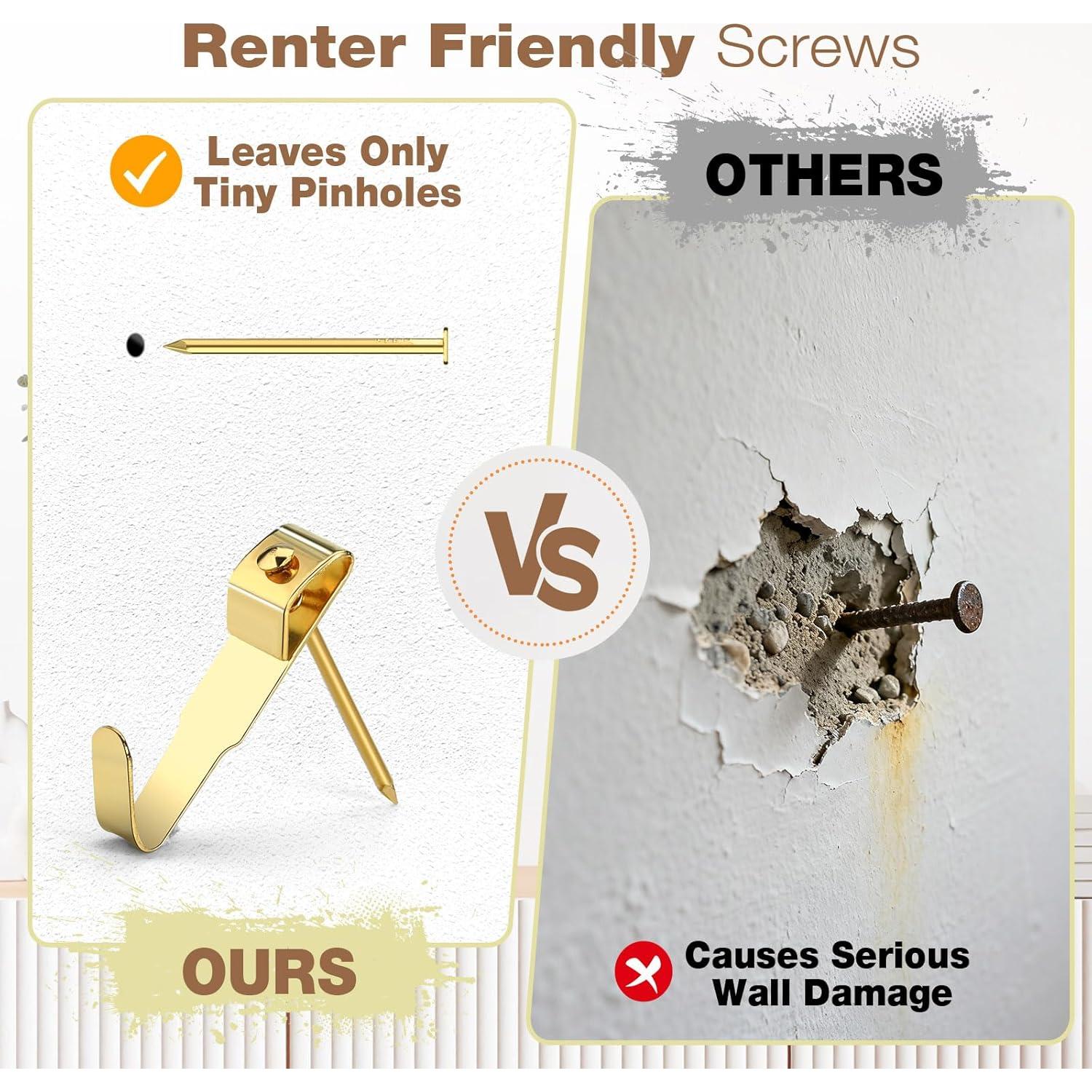 Kit de Colgado de Imágenes Lmutexyi 322 Piezas con Ganchos y Clavos