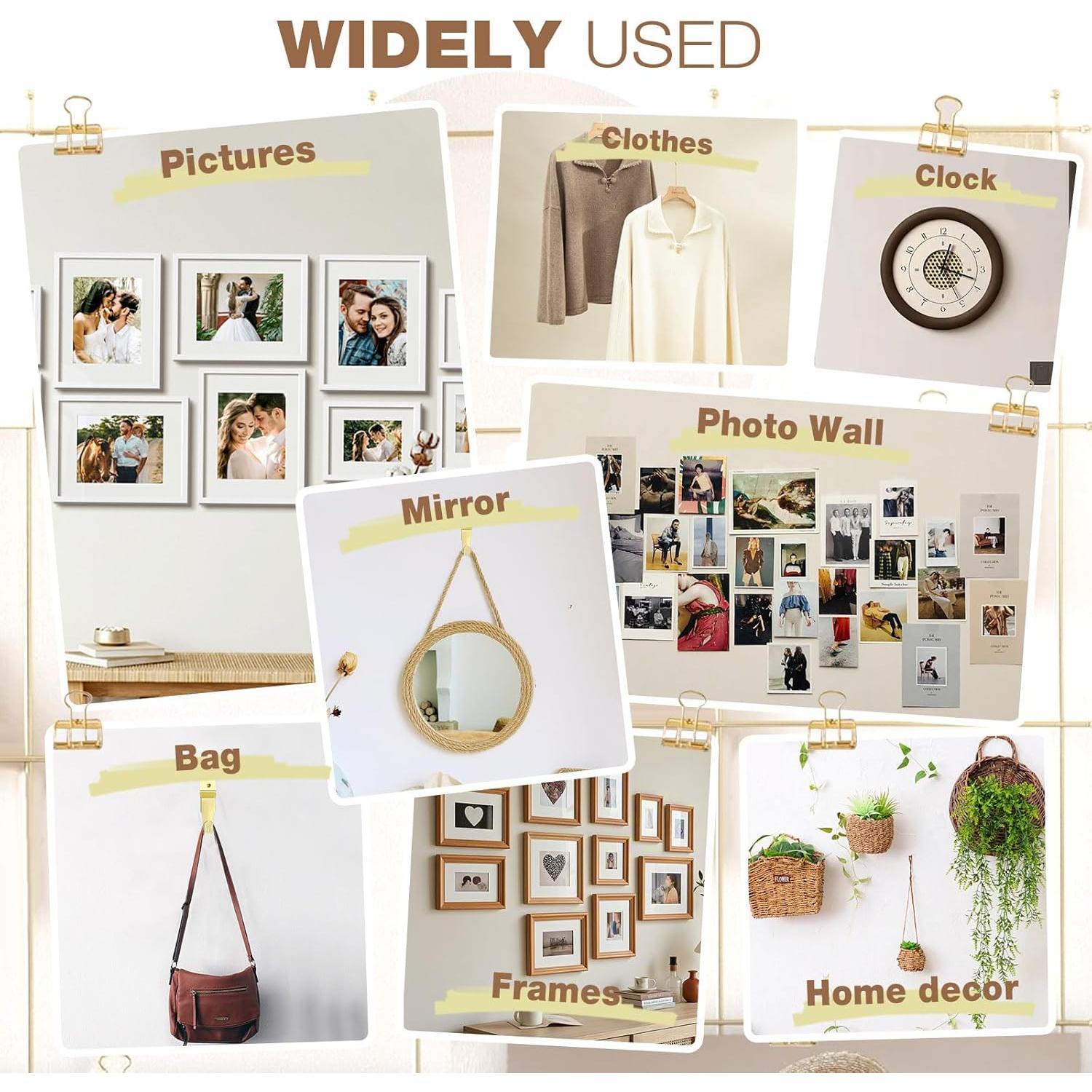 Kit de Colgado de Imágenes Lmutexyi 322 Piezas con Ganchos y Clavos