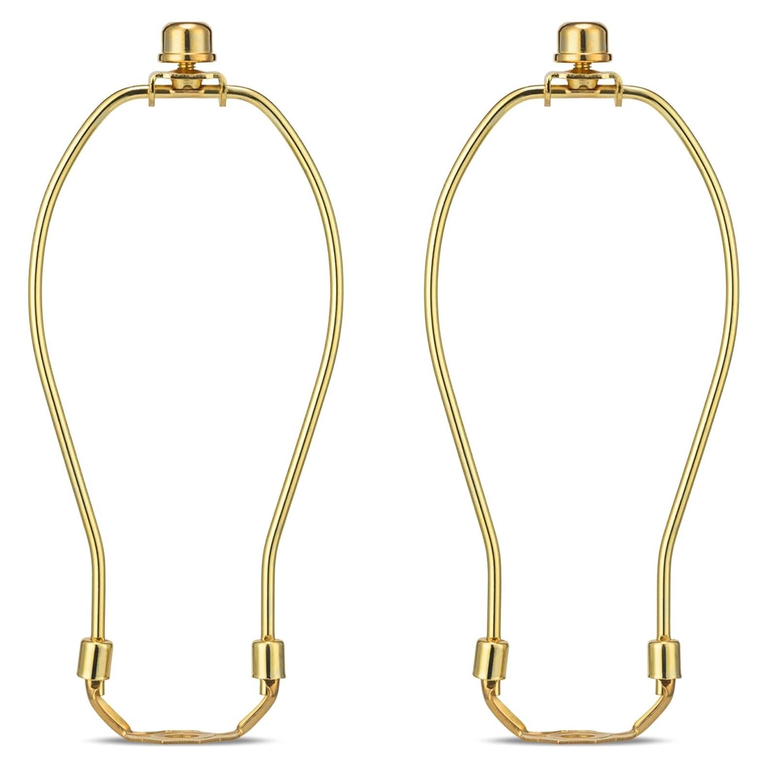 Soporte de lámpara de latón pulido Qc 20.32 cm - 2 piezas