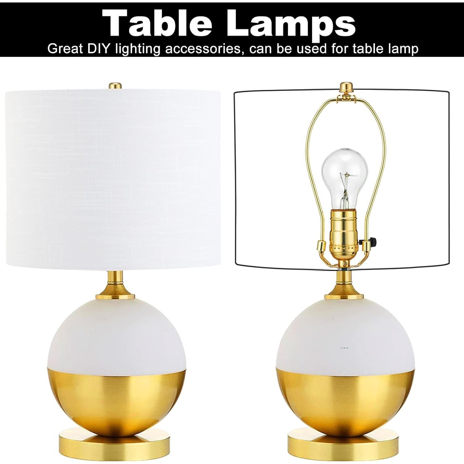 Soporte de lámpara de latón pulido Qc 20.32 cm - 2 piezas