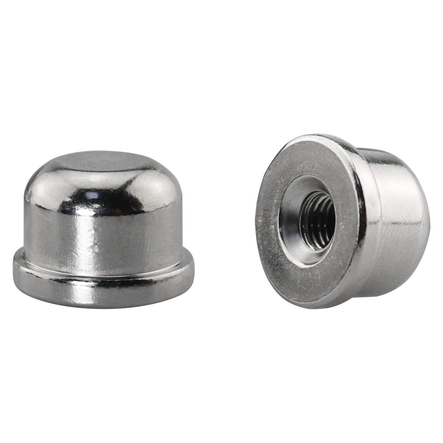 2 Tapas de Remate de Lámpara Sólidas DGBRSM Plata 7.69cm