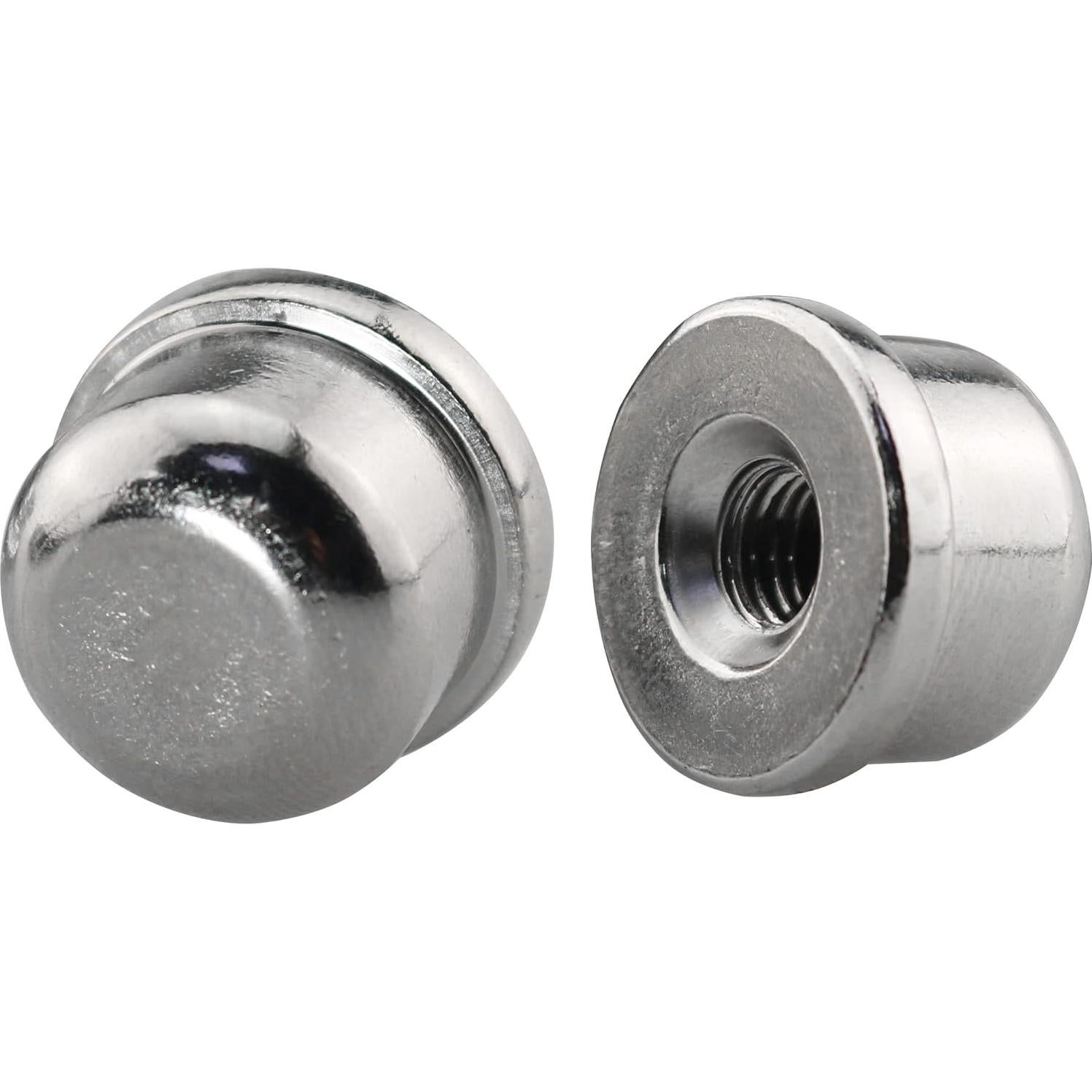 2 Tapas de Remate de Lámpara Sólidas DGBRSM Plata 7.69cm