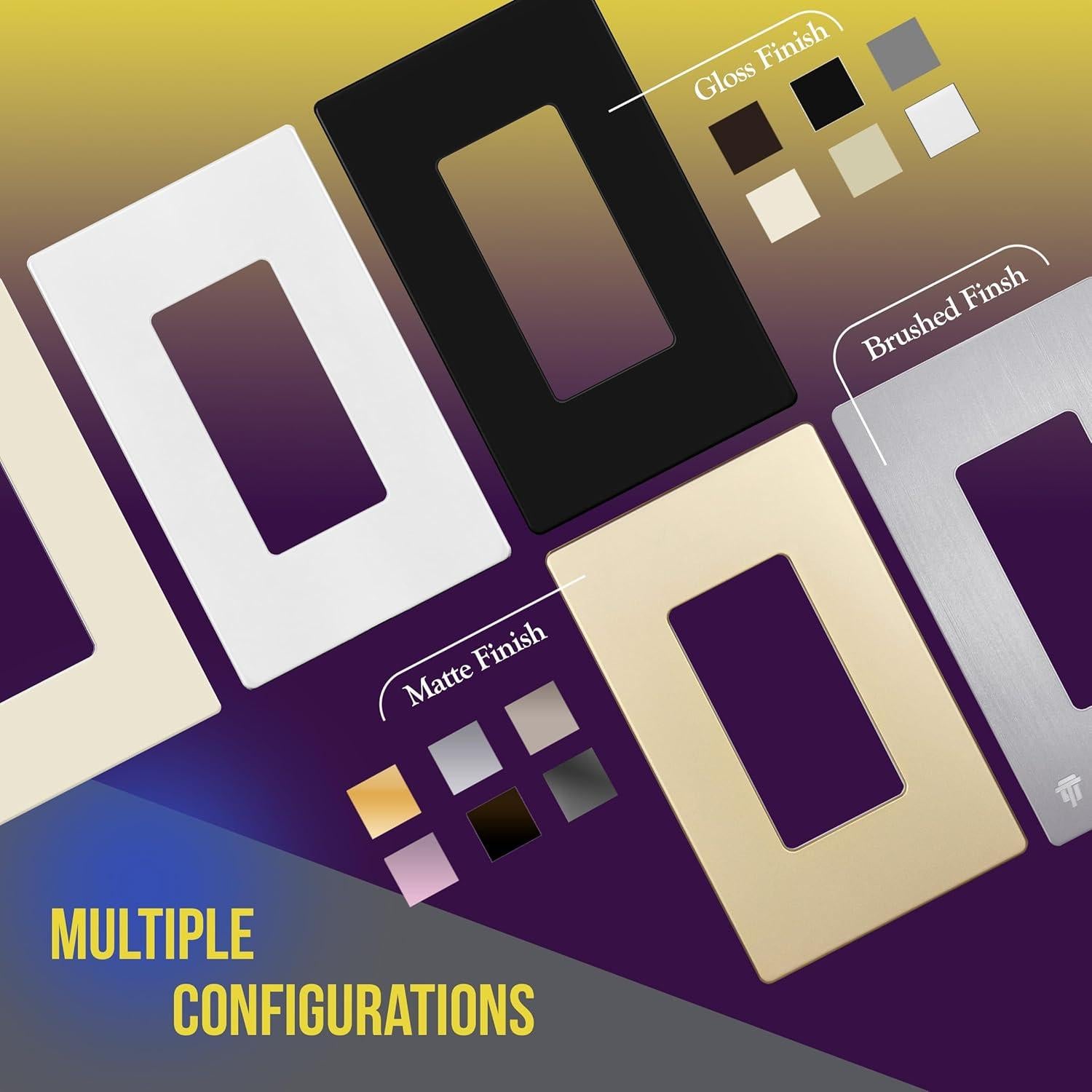 Cubierta de Enchufe Segura para Niños ENERLITES 1-Gang Blanca 10 Pcs