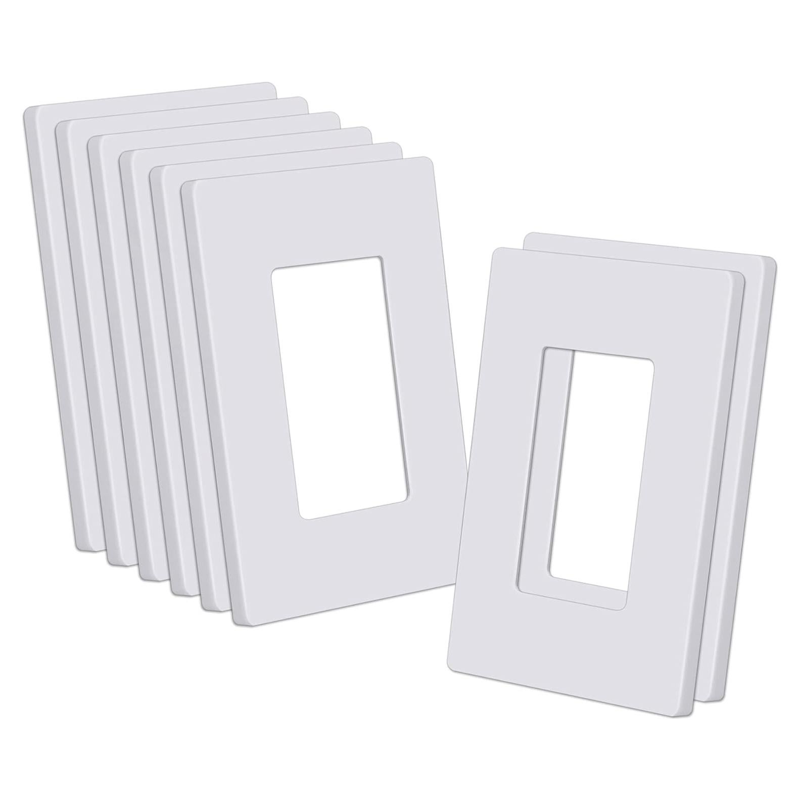 Placas de Pared Sin Tornillos CML 8 Unidades Blanco 7.39x11.88cm
