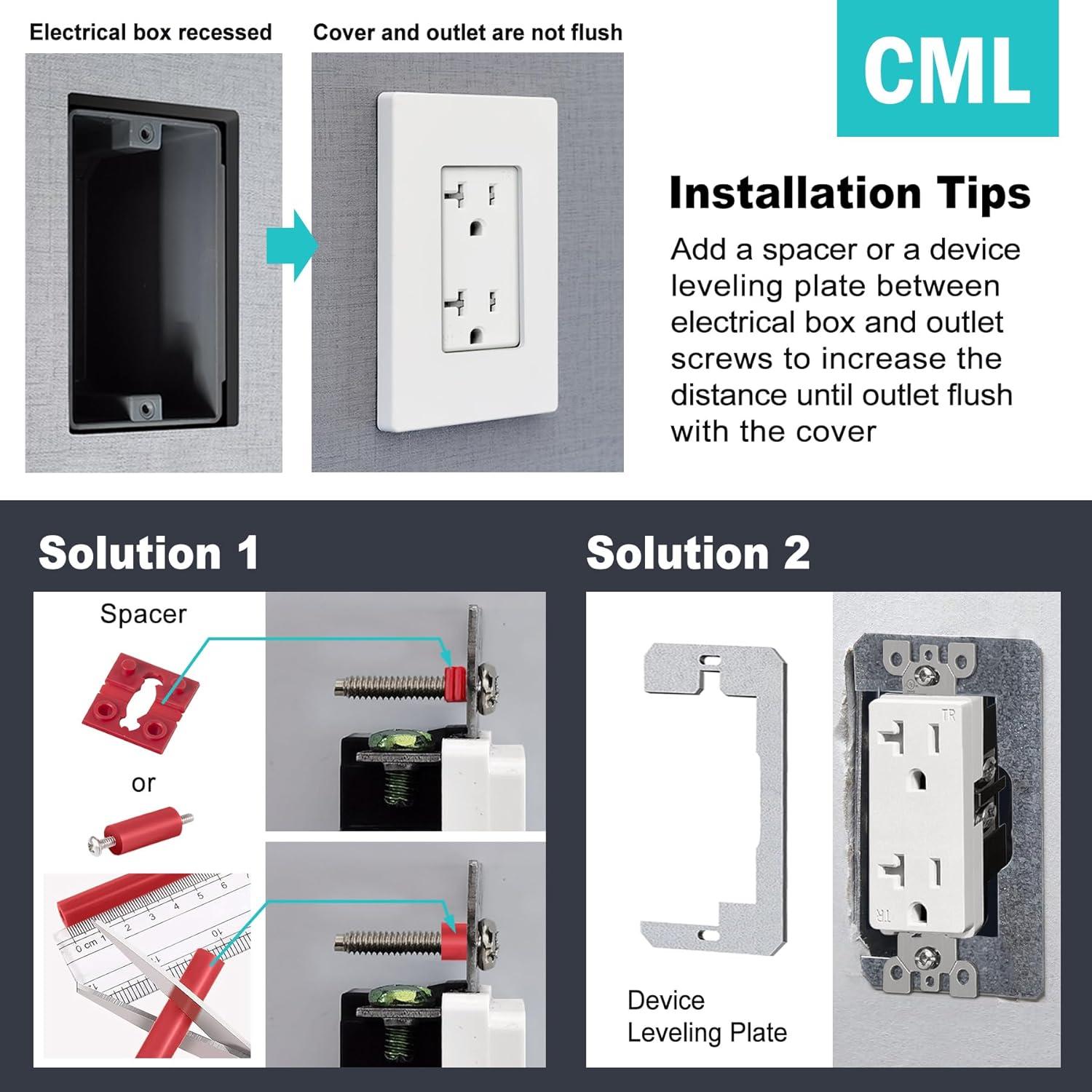 Placas de Pared Sin Tornillos CML 8 Unidades Blanco 7.39x11.88cm