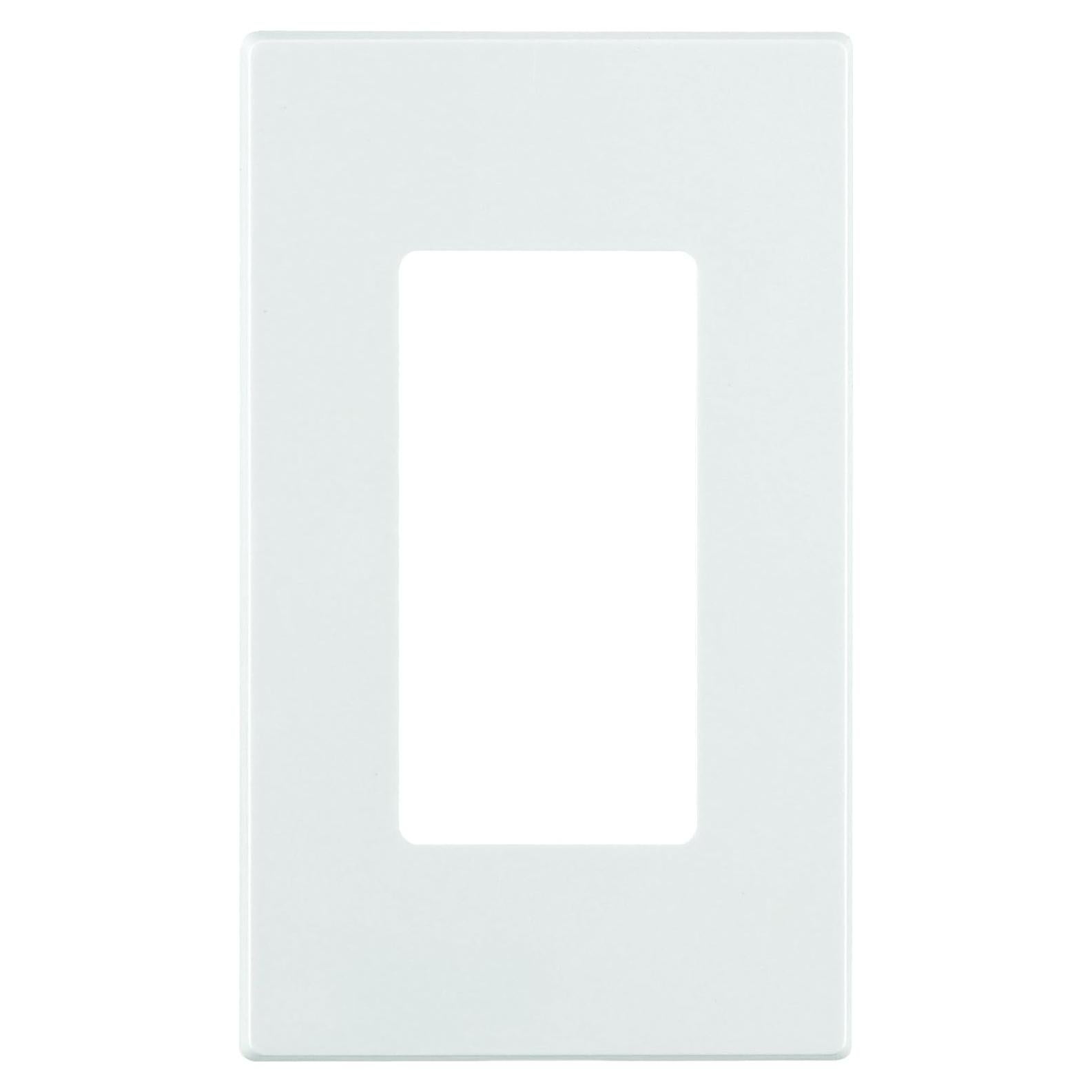 Placa de Pared Leviton Decora Plus 1 Gang Sin Tornillos Blanca