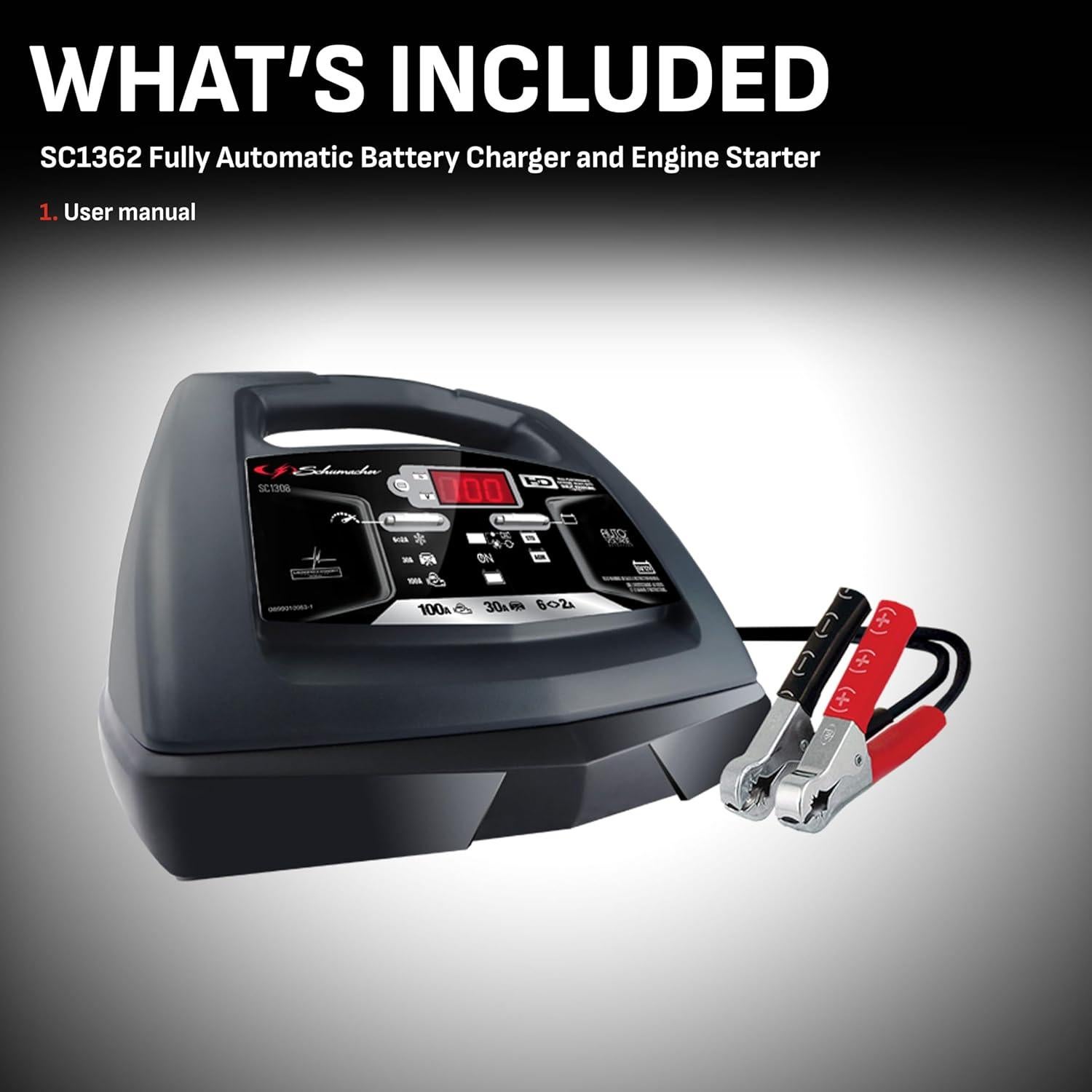 Cargador y Arrancador Schumacher SC1362 85A 6V/12V Automático