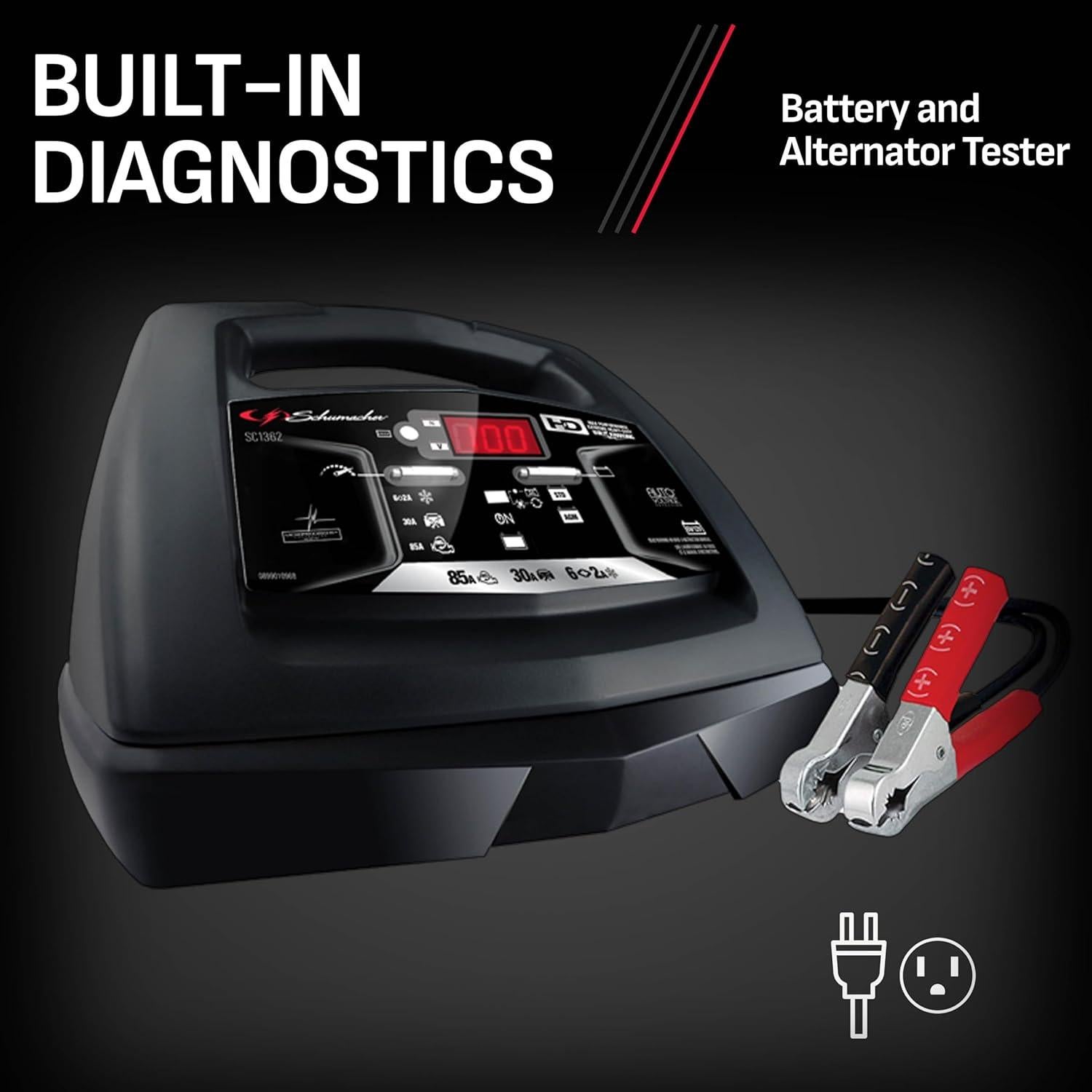 Cargador y Arrancador Schumacher SC1362 85A 6V/12V Automático