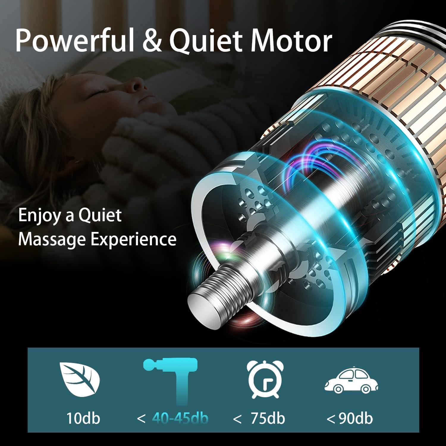 Pistola de Masaje ZEOEZHBI Eléctrica 20x15cm Alivio Muscular