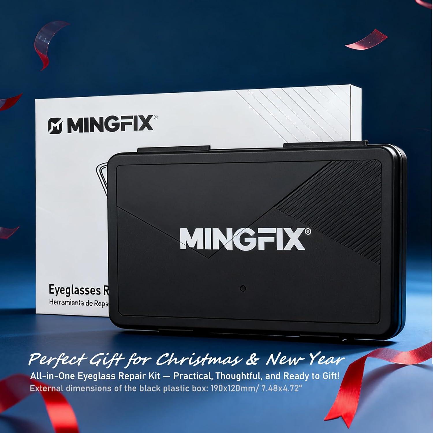 Kit de Reparación de Gafas MINGFIX con 8 Destornilladores y Estuche