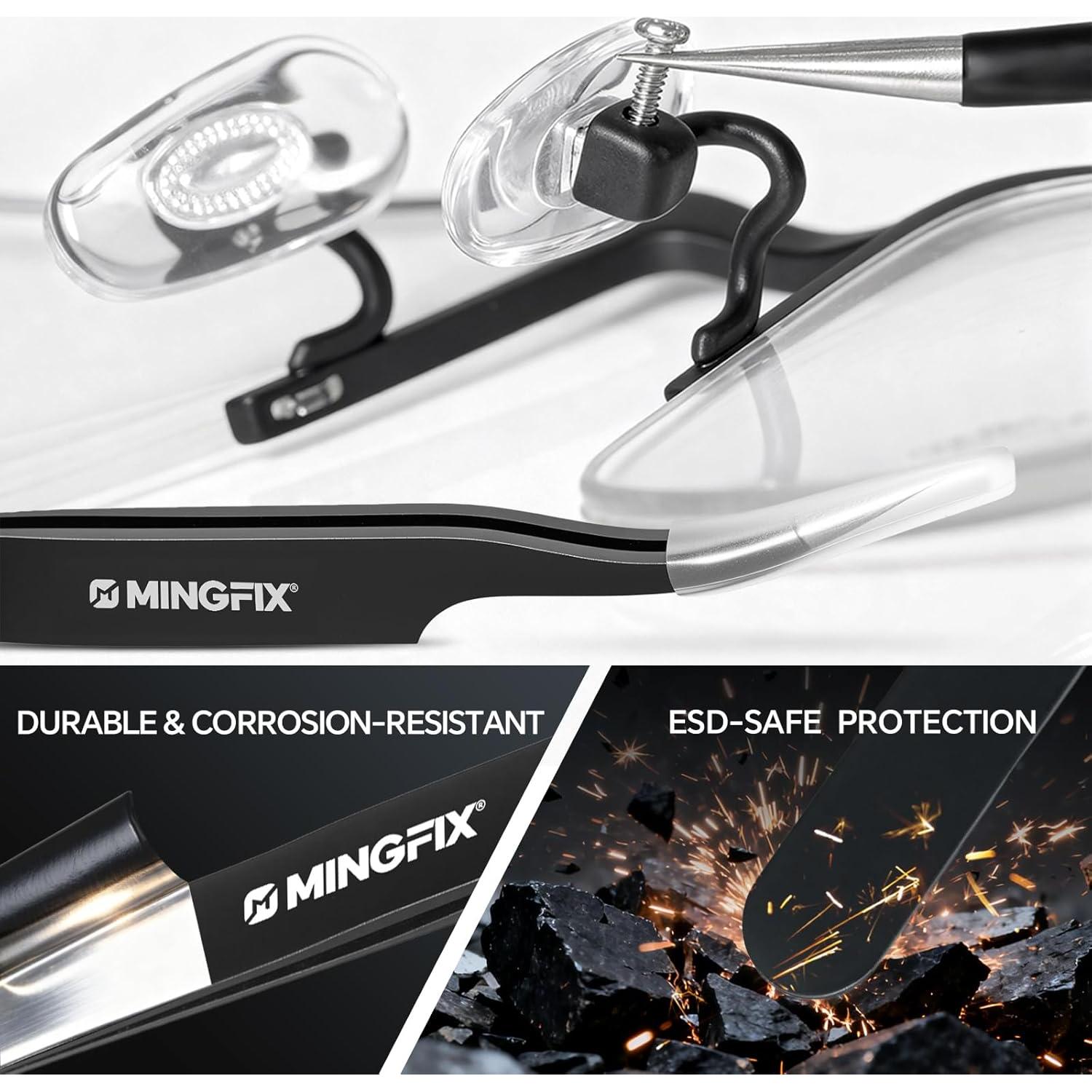 Kit de Reparación de Gafas MINGFIX con 8 Destornilladores y Estuche