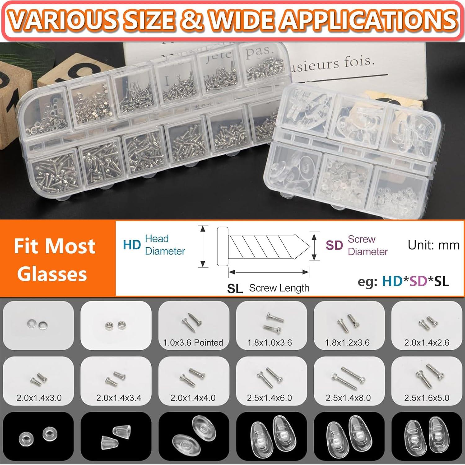 Kit de Reparación de Gafas NIFUYOP con Estuche y Herramientas