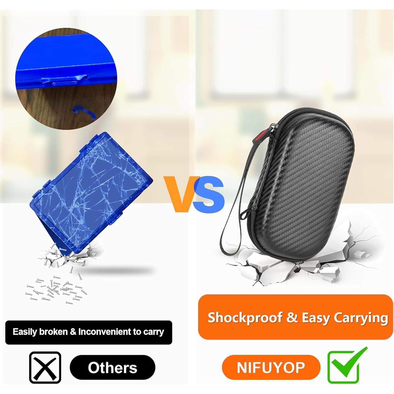 Kit de Reparación de Gafas NIFUYOP con Estuche y Herramientas