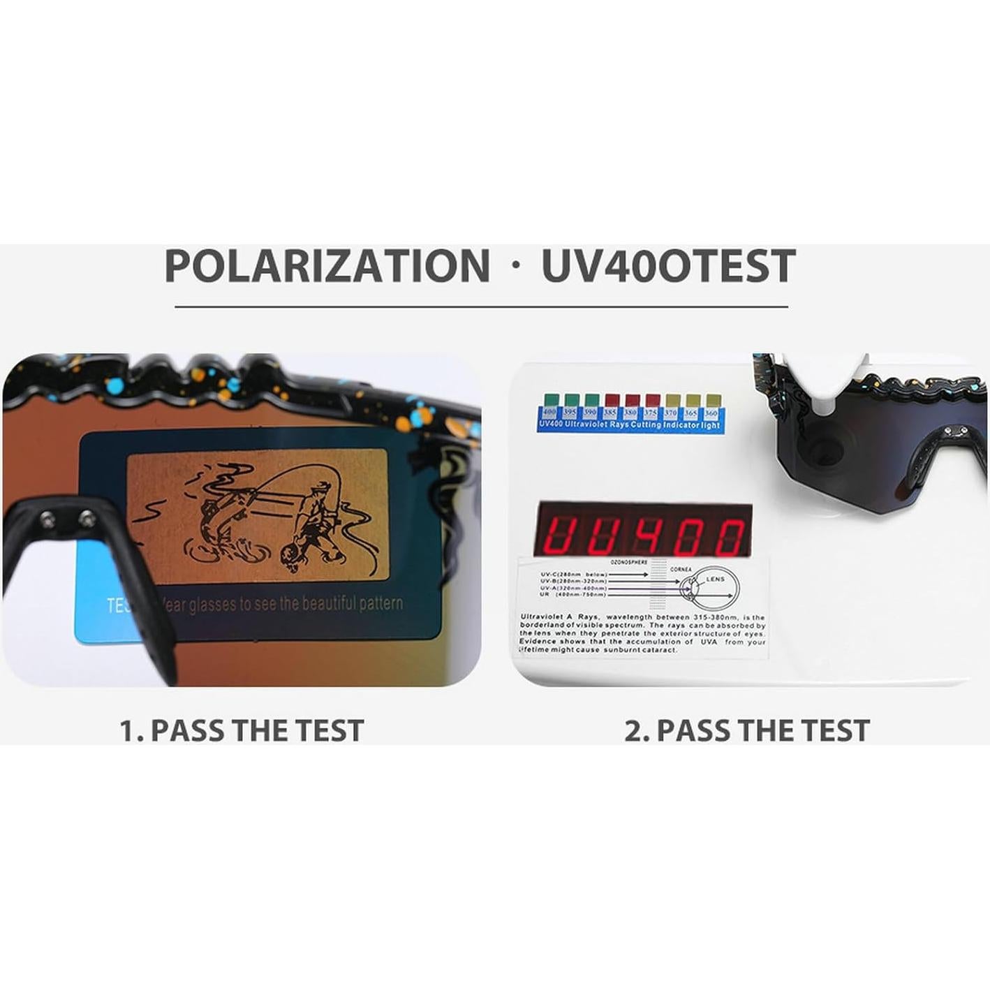 Gafas de sol RICONE polarizadas UV400 para adultos y jóvenes