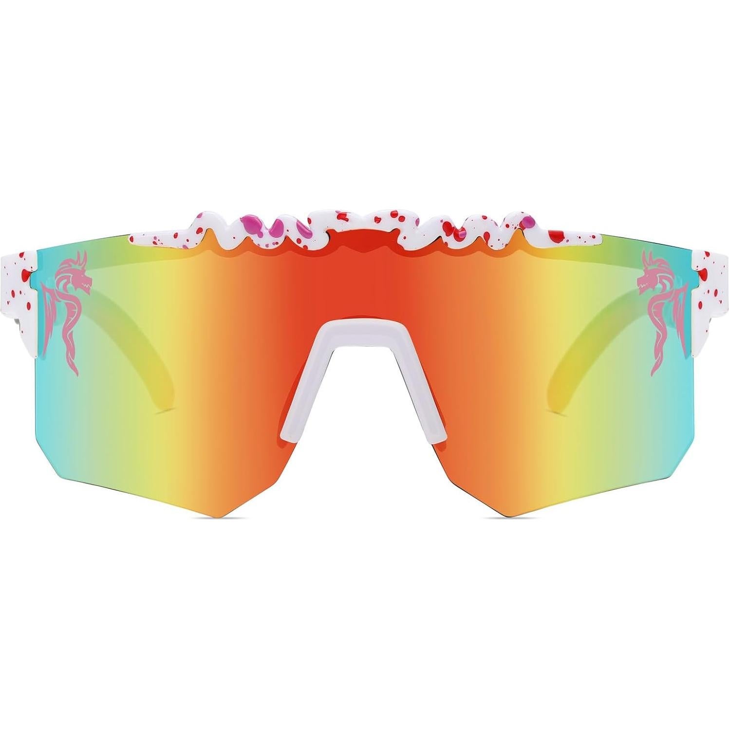 RICONE Two Sizes Cycling Sunglasses Polarized UV400 for Adults Youth Boys Girls Men Women Baseball Sports Glasses Outdoor