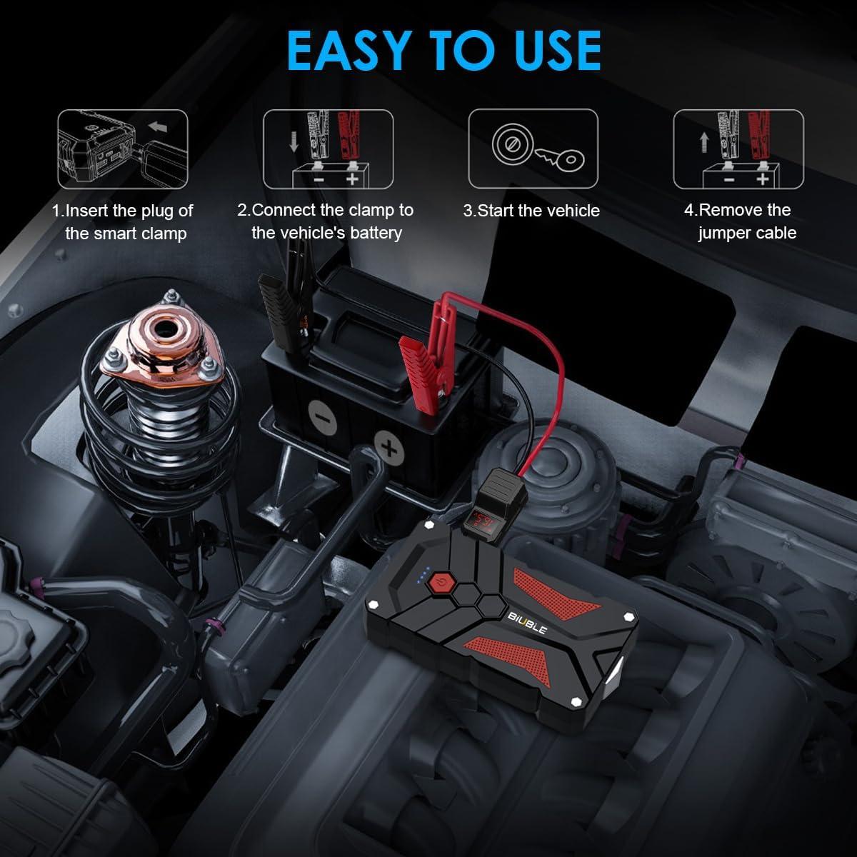 Arrancador de Salto BIUBLE JS003 5000A 21800mAh USB 3.0