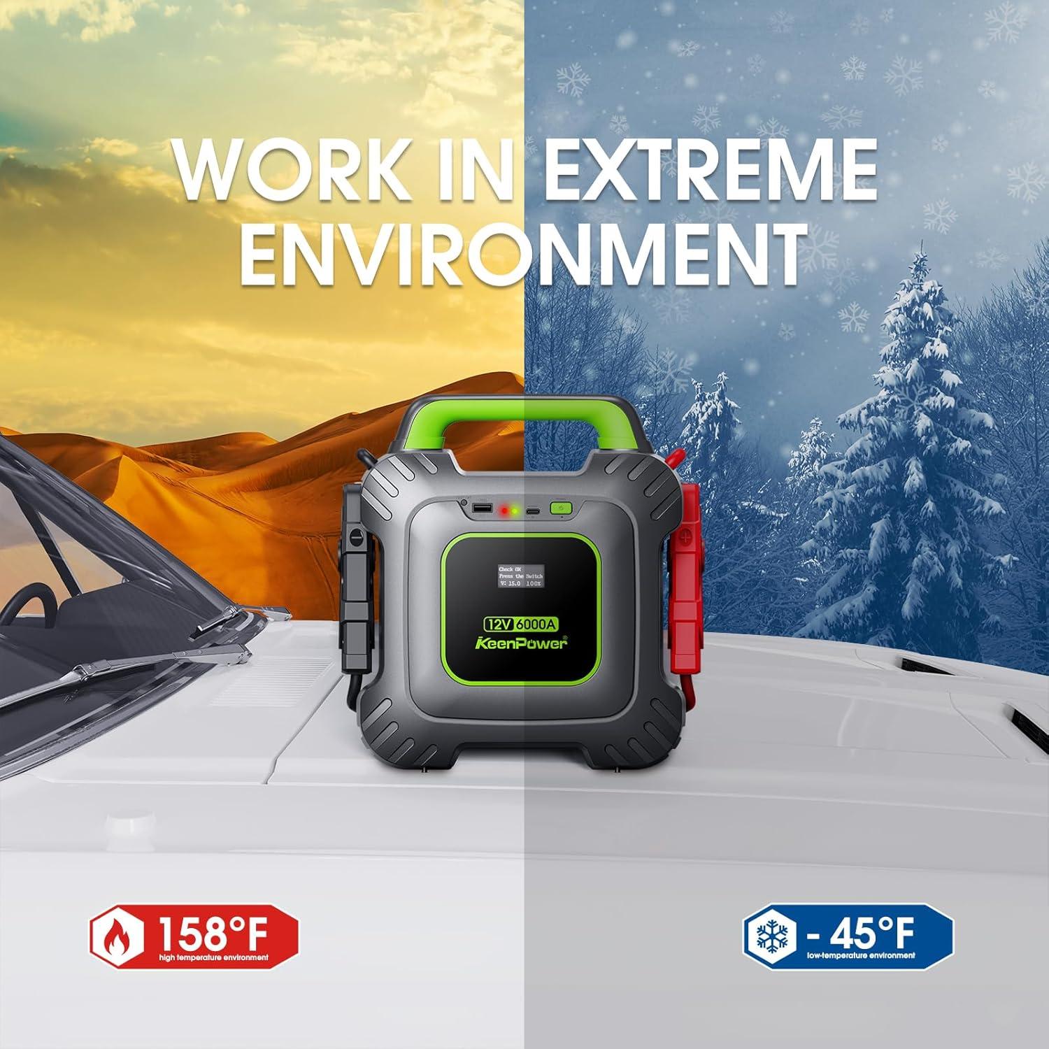 Arrancador de Salto KeenPower SC6000G PRO 6000A Sin Batería