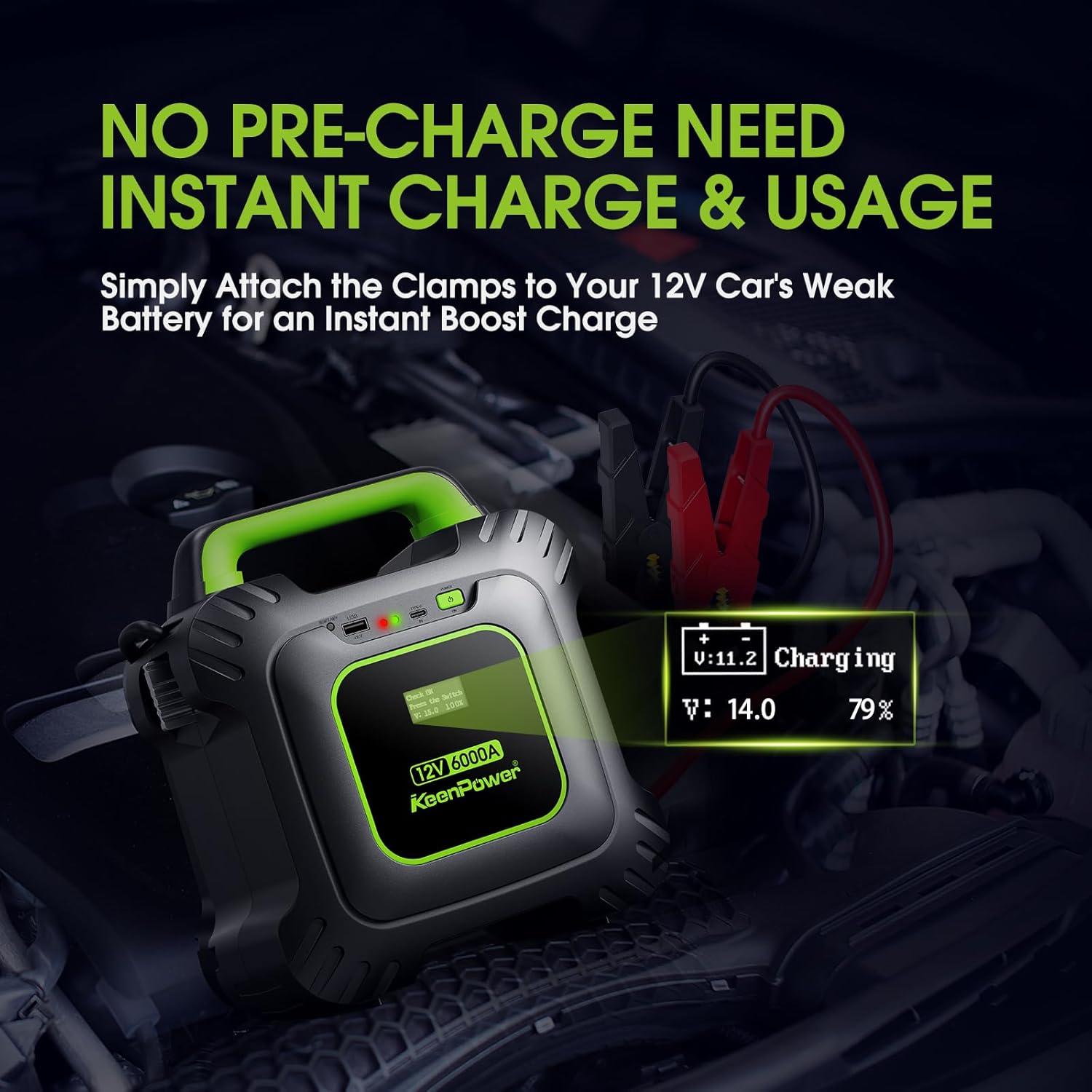 Arrancador de Salto KeenPower SC6000G PRO 6000A Sin Batería